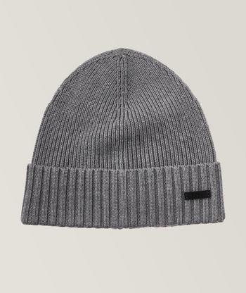Moncler Berretto Tricot Wide Ribbed Wool Toque | Hats | Harry Rosen