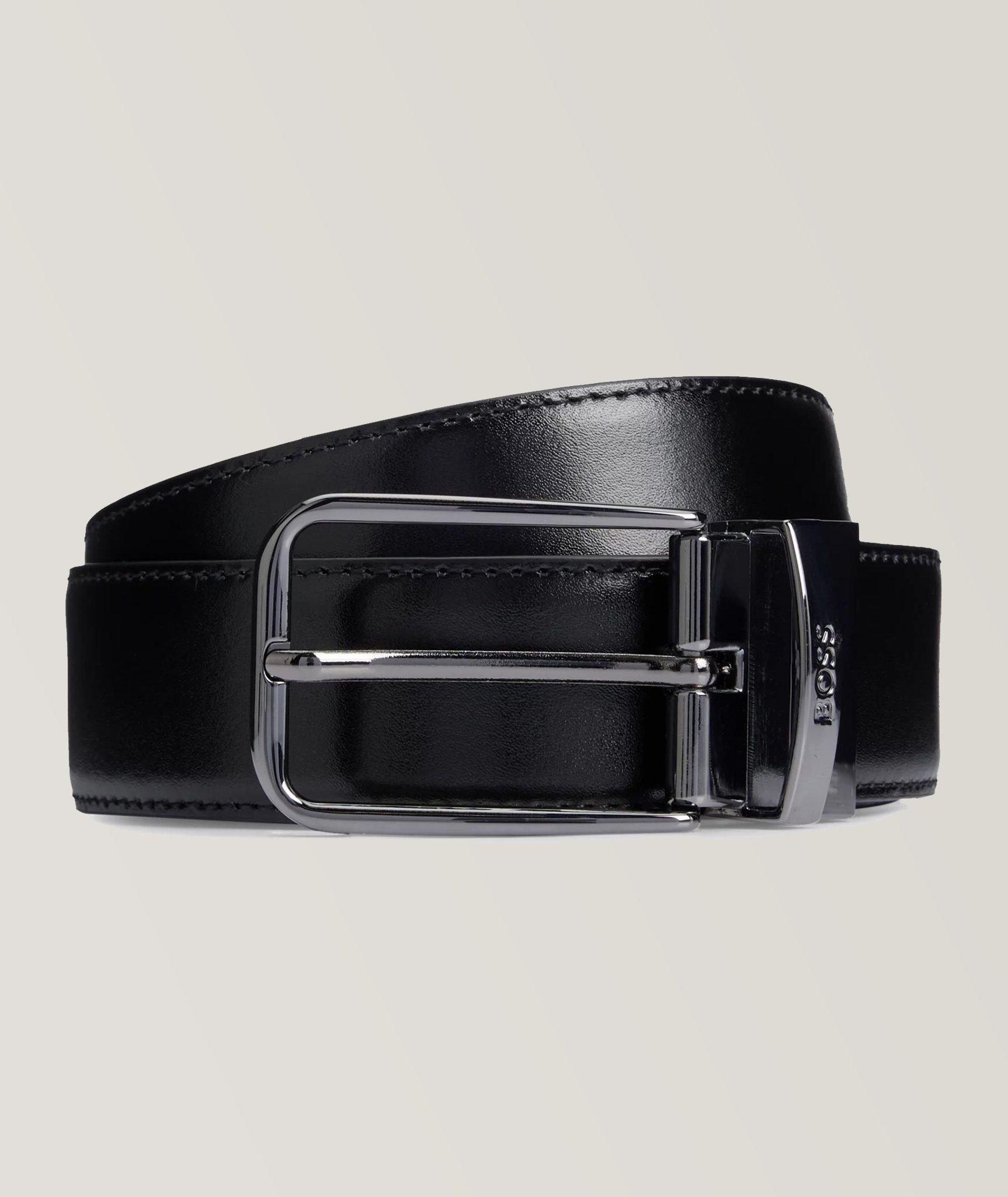 Ochuck Leather Pin-Buckle Belt