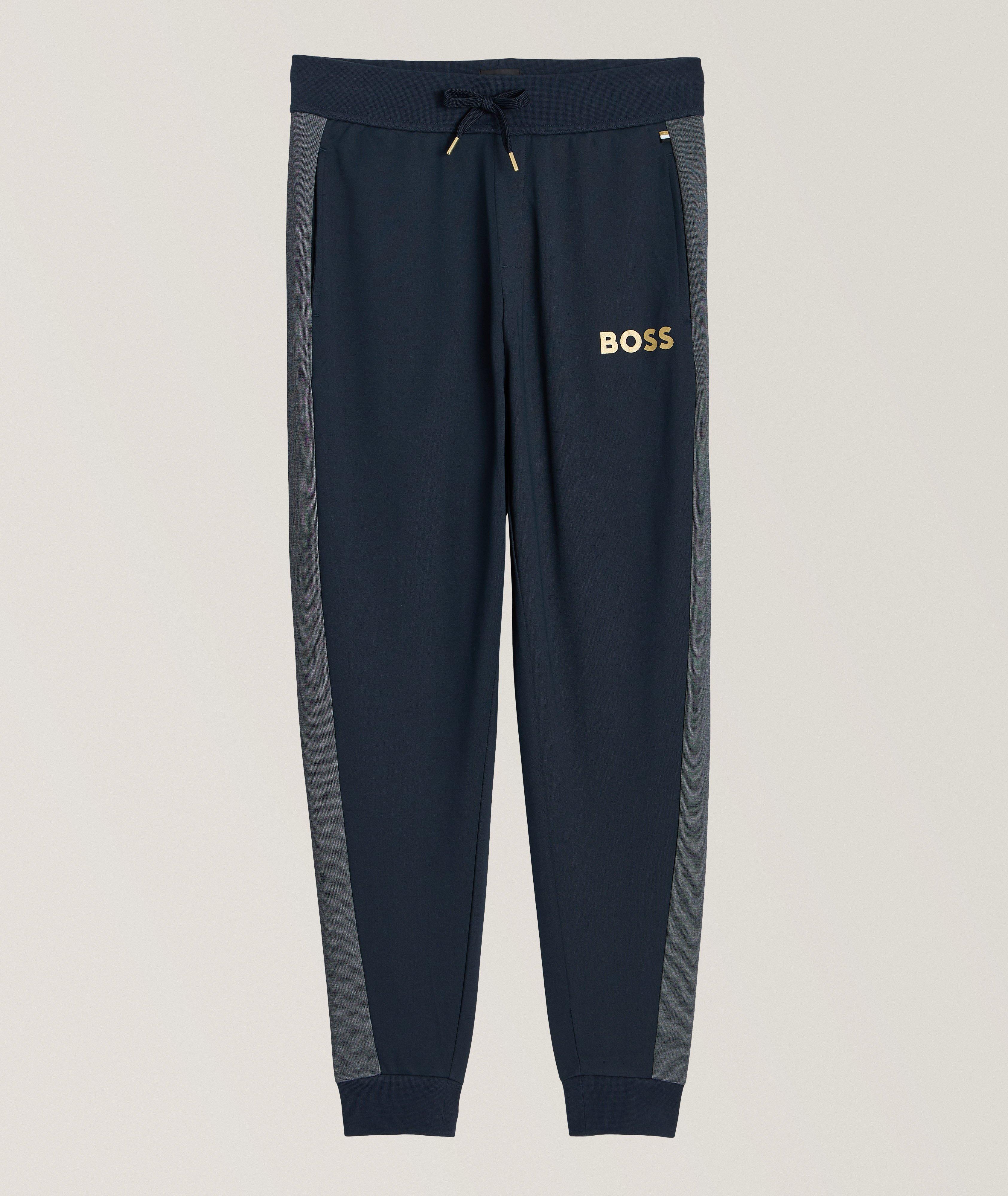 Contrast Panel Mix & Match Terry Cotton Trackpants