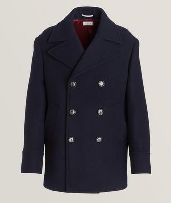 HiSO Wool Mink Lapel Overcoat | Coats | Harry Rosen