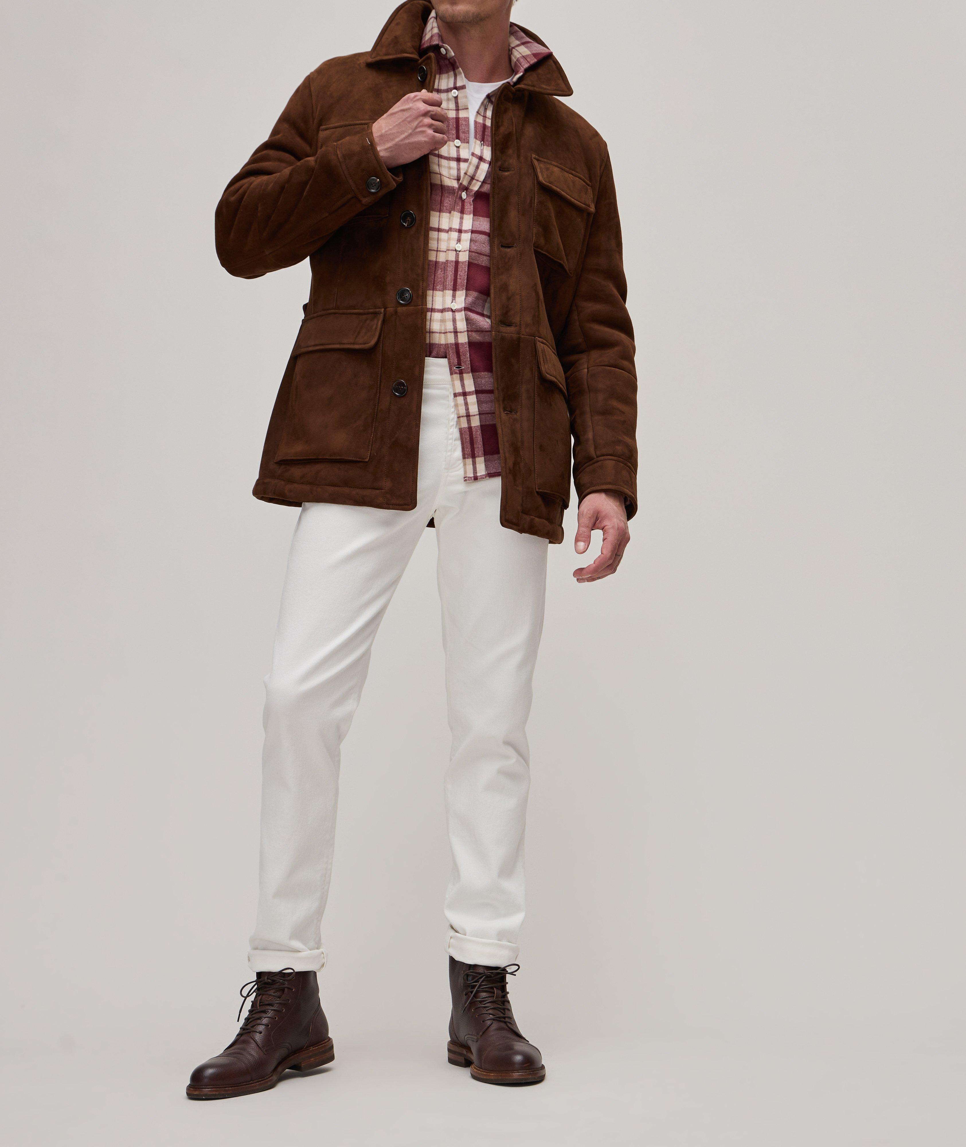 Easy-Fit Plaid Flannel Cotton Shirt image 3