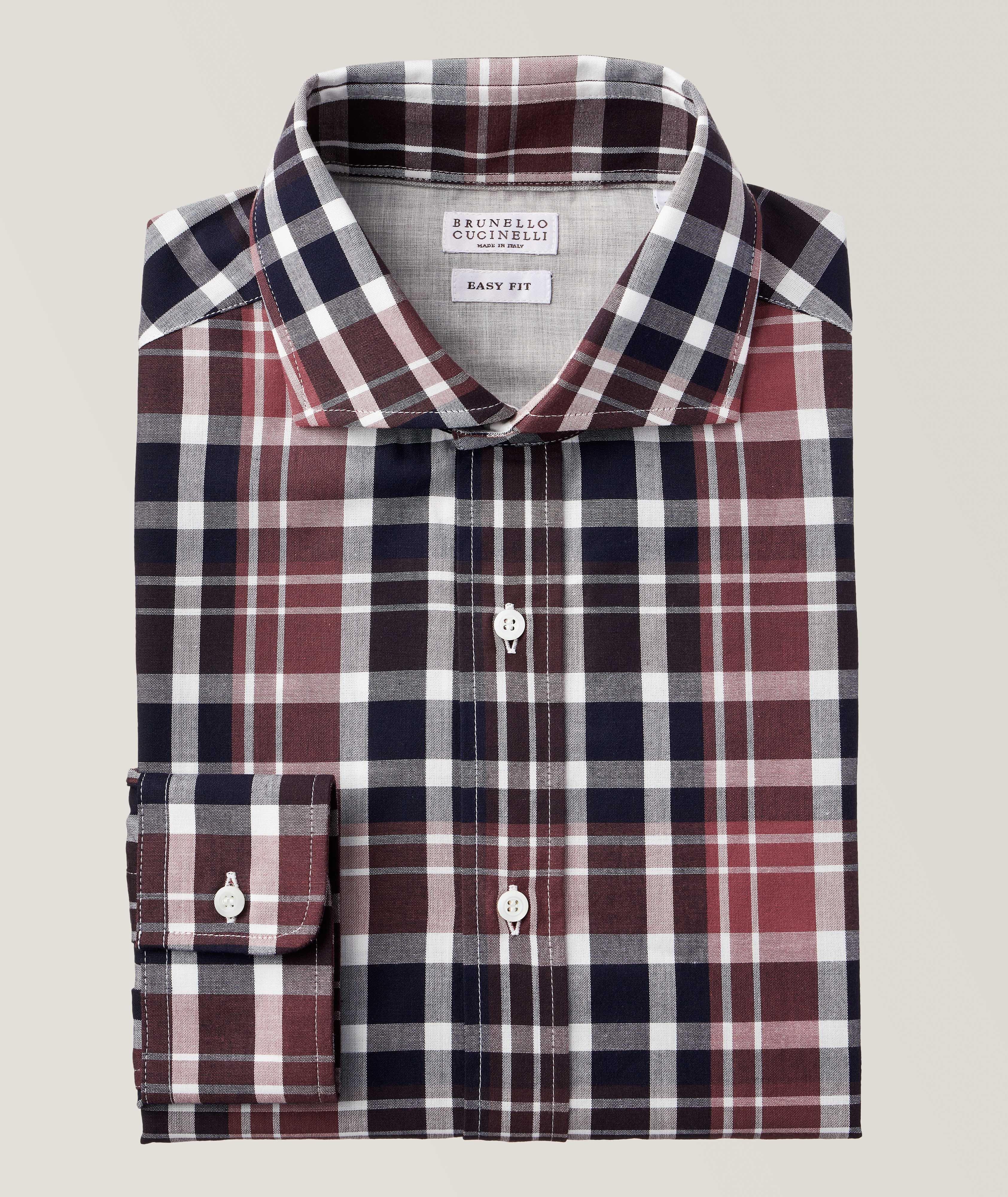 Easy-Fit Check Cotton Sport Shirt image 0