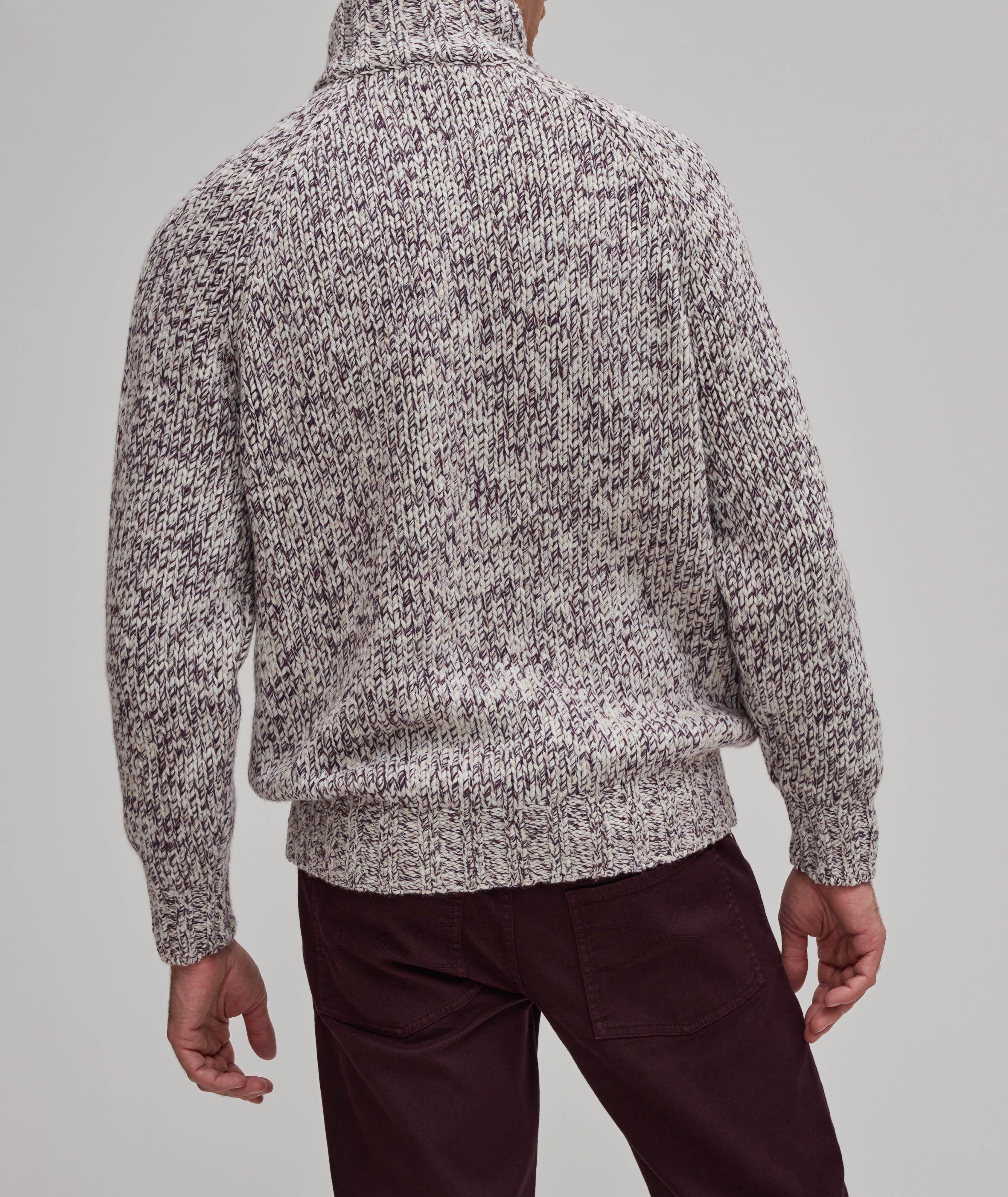 Mélange Open Gauge Wool-Blend Cardigan  image 2