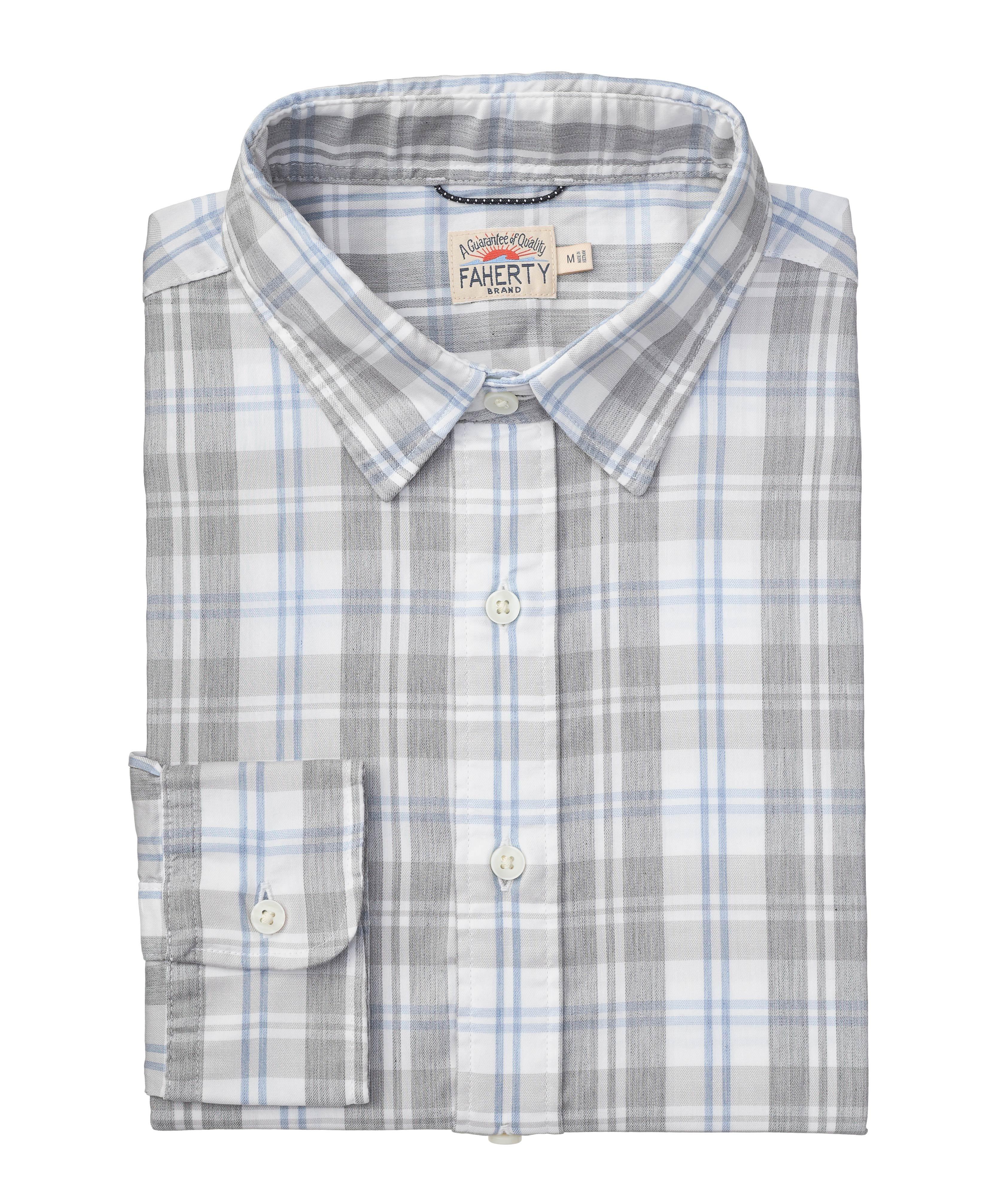 The Movement Checked Pattern Cotton-Blend Button-Down Collar Sport Shirt image 0