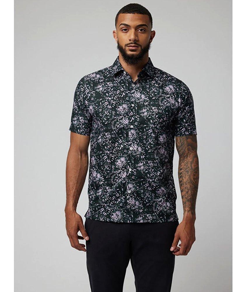 Big-On Point Ferns Pattern Sport Shirt