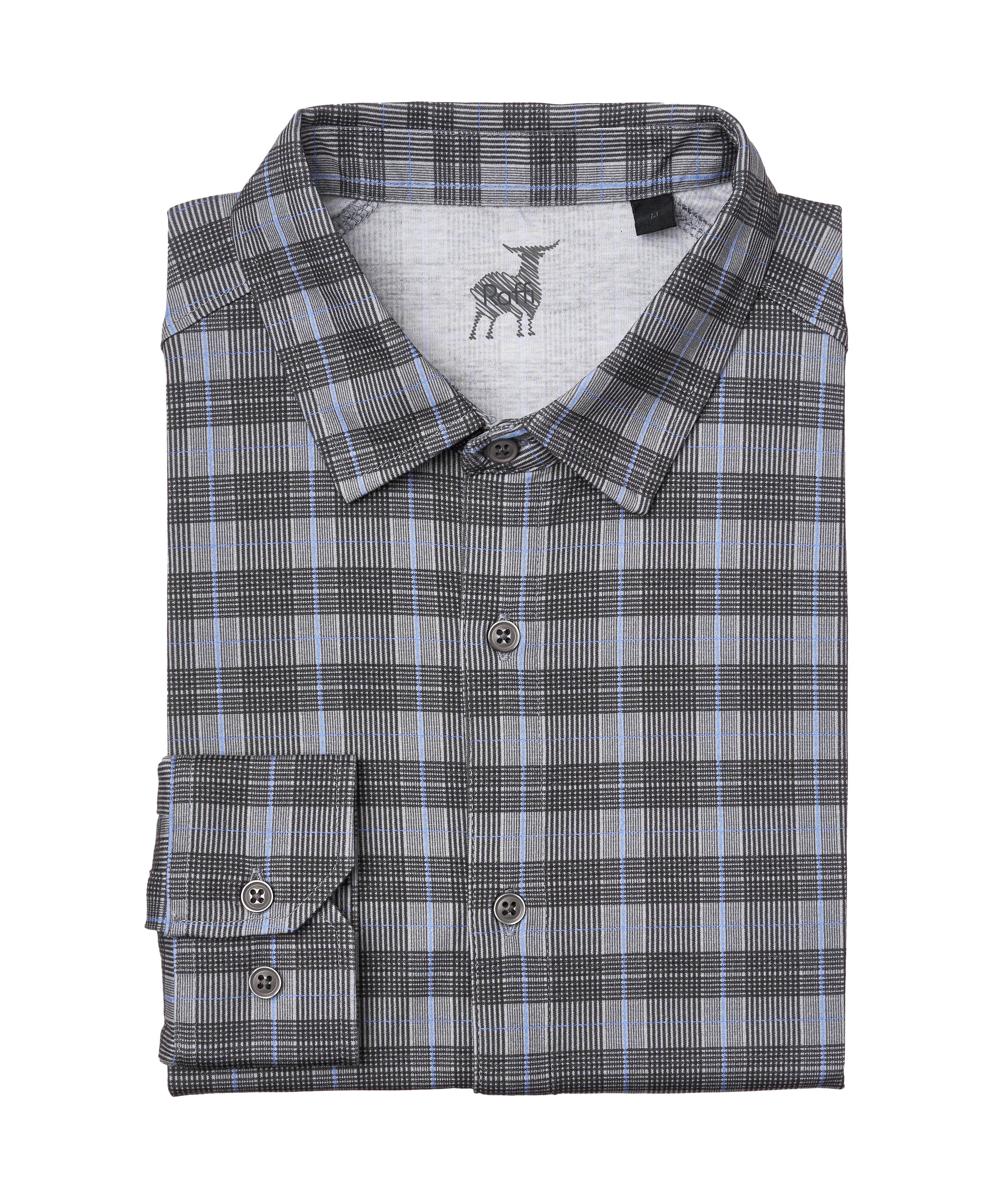 Plaid Cotton Sport Shirt image 0