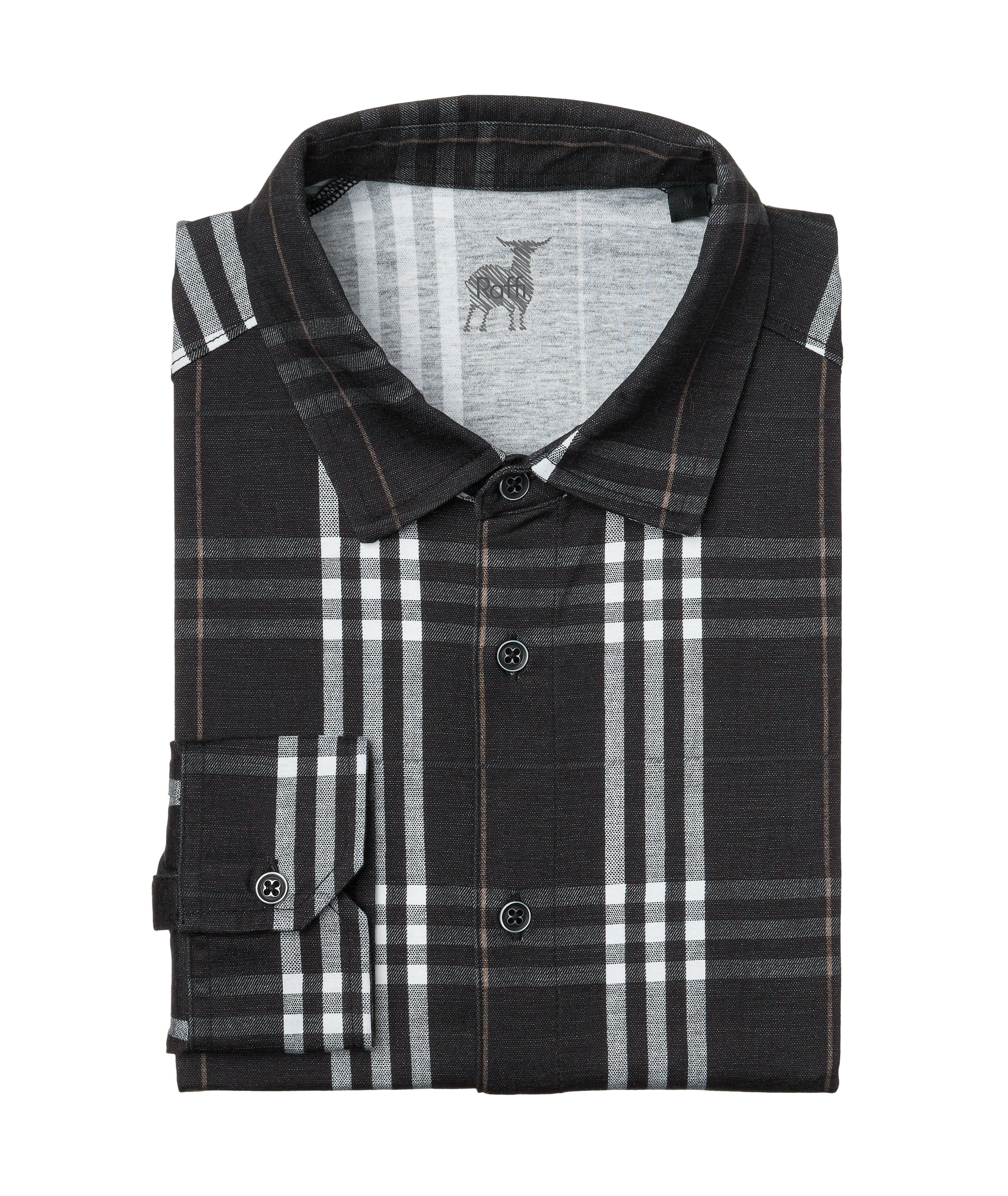 Windowpane Cotton Sport Shirt image 0