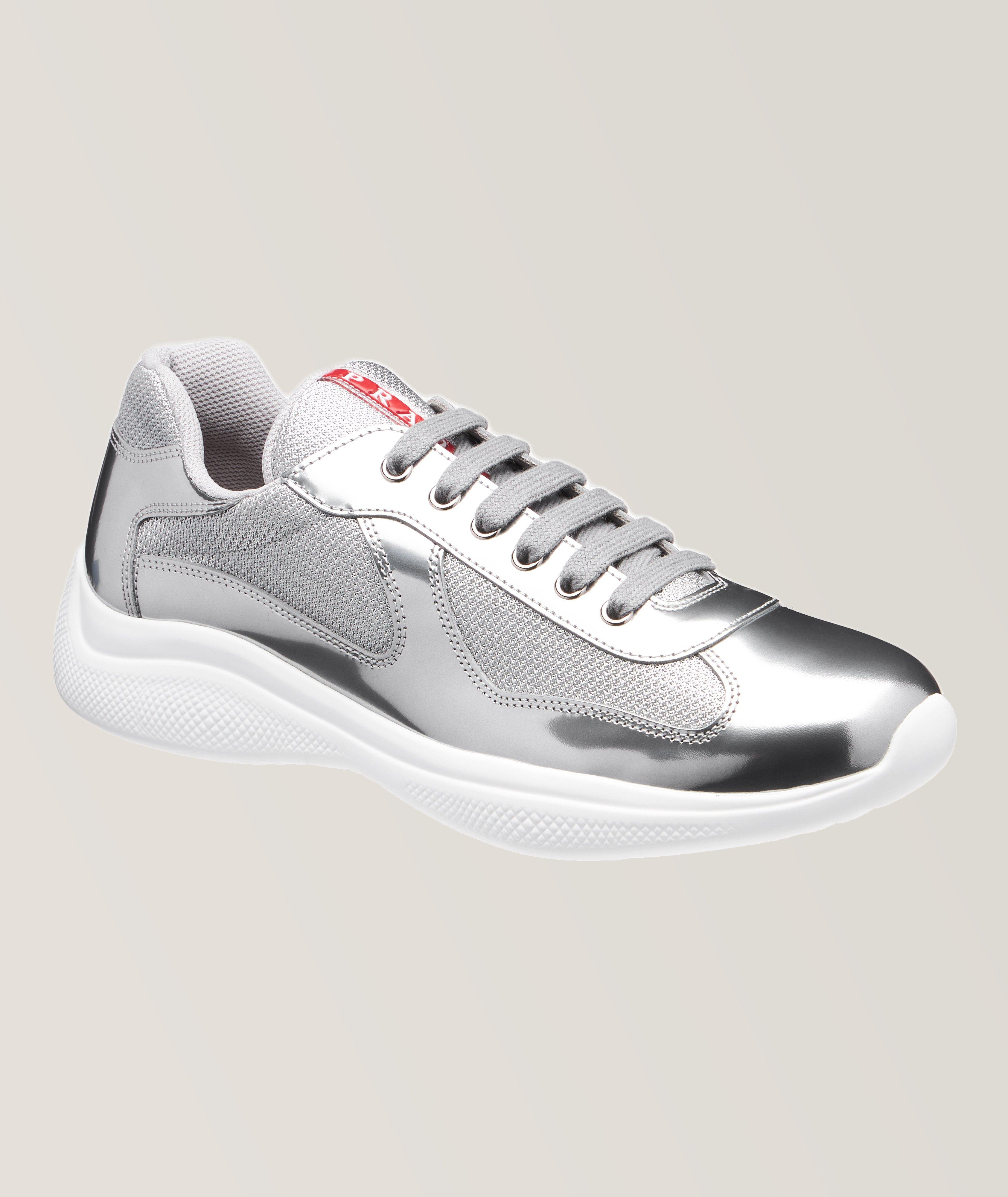 Prada Chaussure Sport Coupe De L’America En Gris , Taille Homme 10