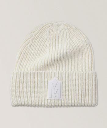 Moncler Berretto Tricot Wide Ribbed Wool Toque | Hats | Harry Rosen