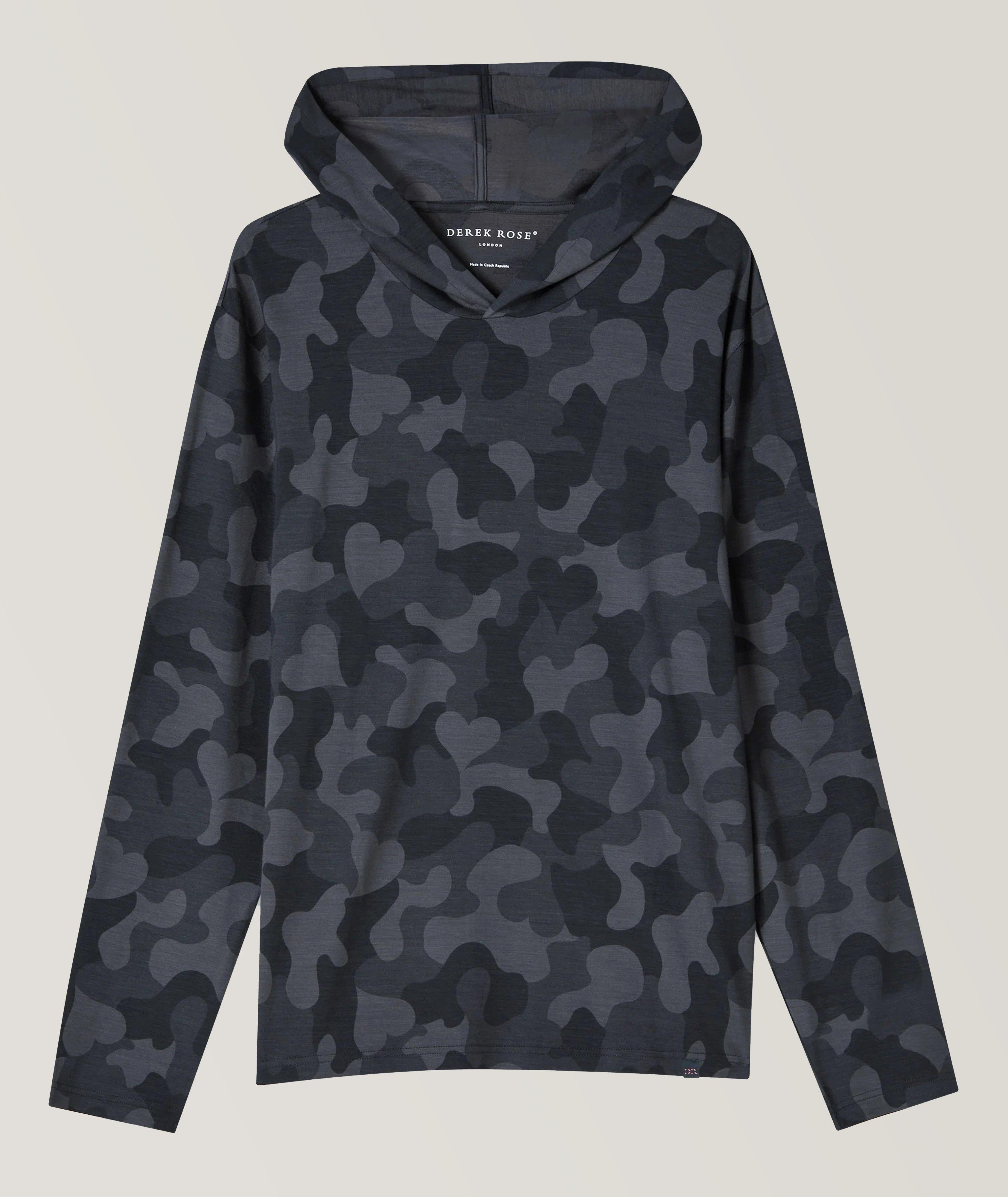 London 11 Stretch-Cotton Micro Modal Hoodie image 0