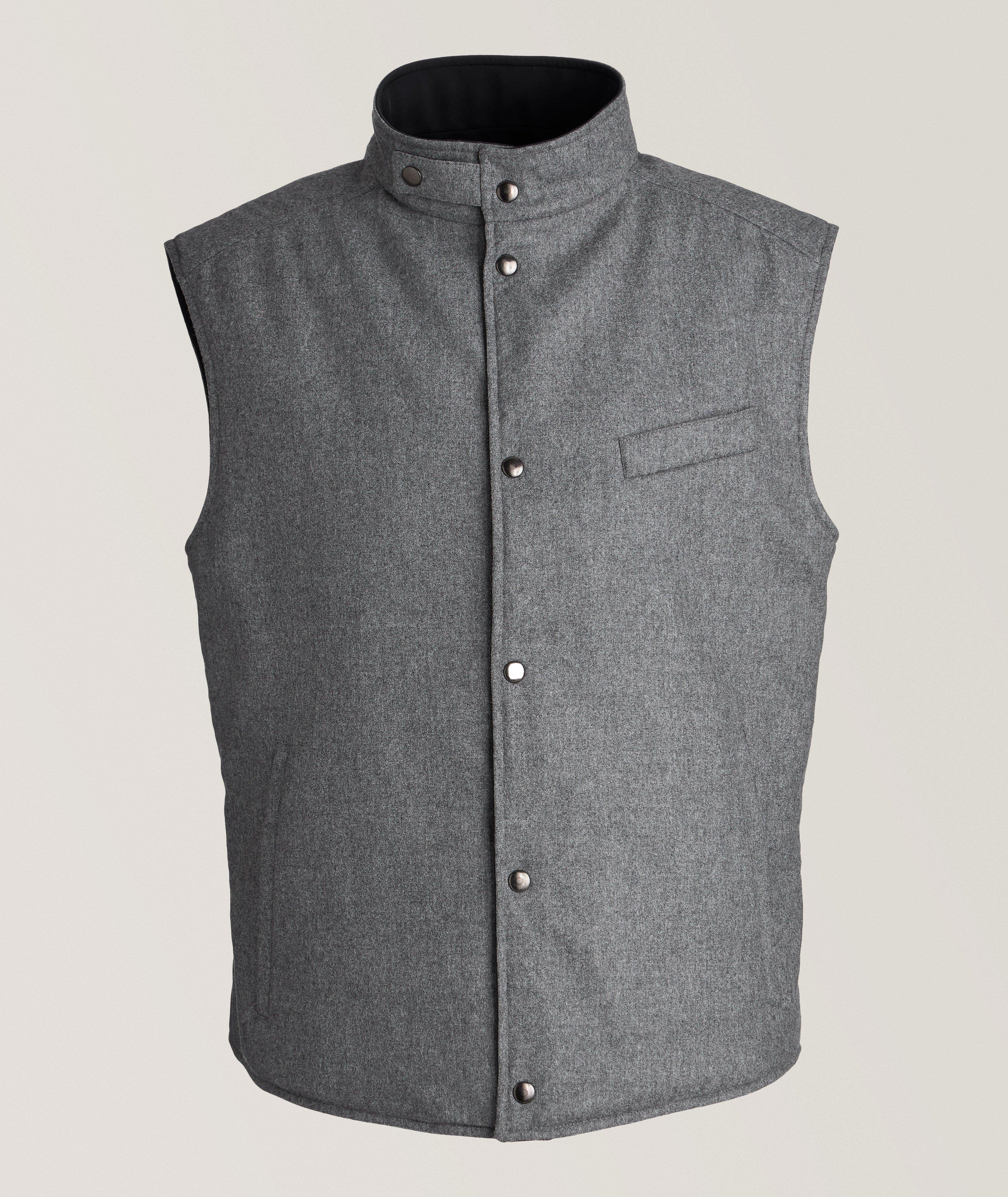 Patrick Assaraf Reversible Wool Vest