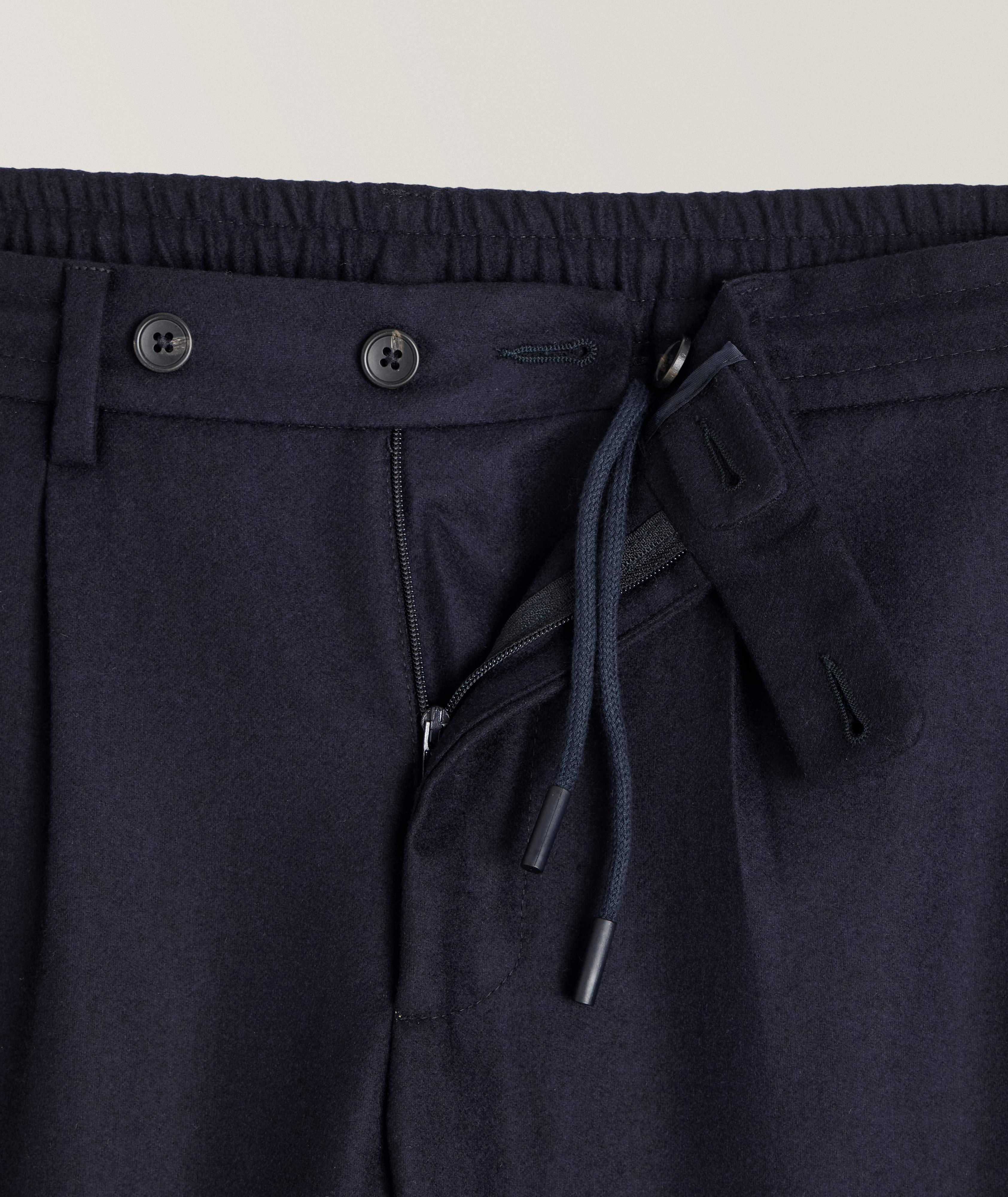Drawstring Wool Pants image 1