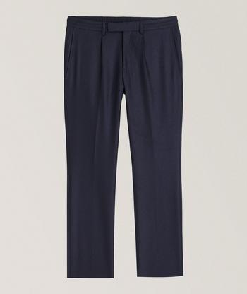 Patrick Assaraf Pinstripe Drawstring Wool Pants | Pants