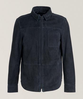 Brera Navy Merino Wool Zip Vest