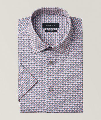 Bugatchi Geometric 8-Way-Stretch Sport Shirt, Sport Shirts