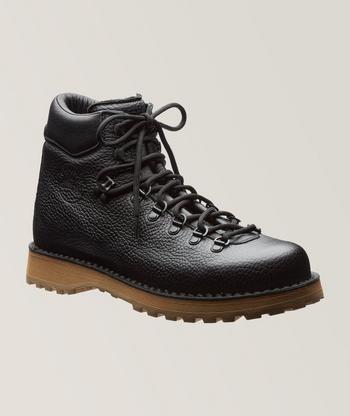 Thom Browne Pebble Grain Leather Lace-up Boots | Boots | Harry Rosen