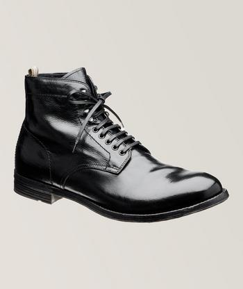 Dense spazzolato outlet leather boots