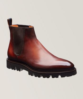 Bottine-boots homme résistantes à l'usure - BLKG-XZ3076 - Marron