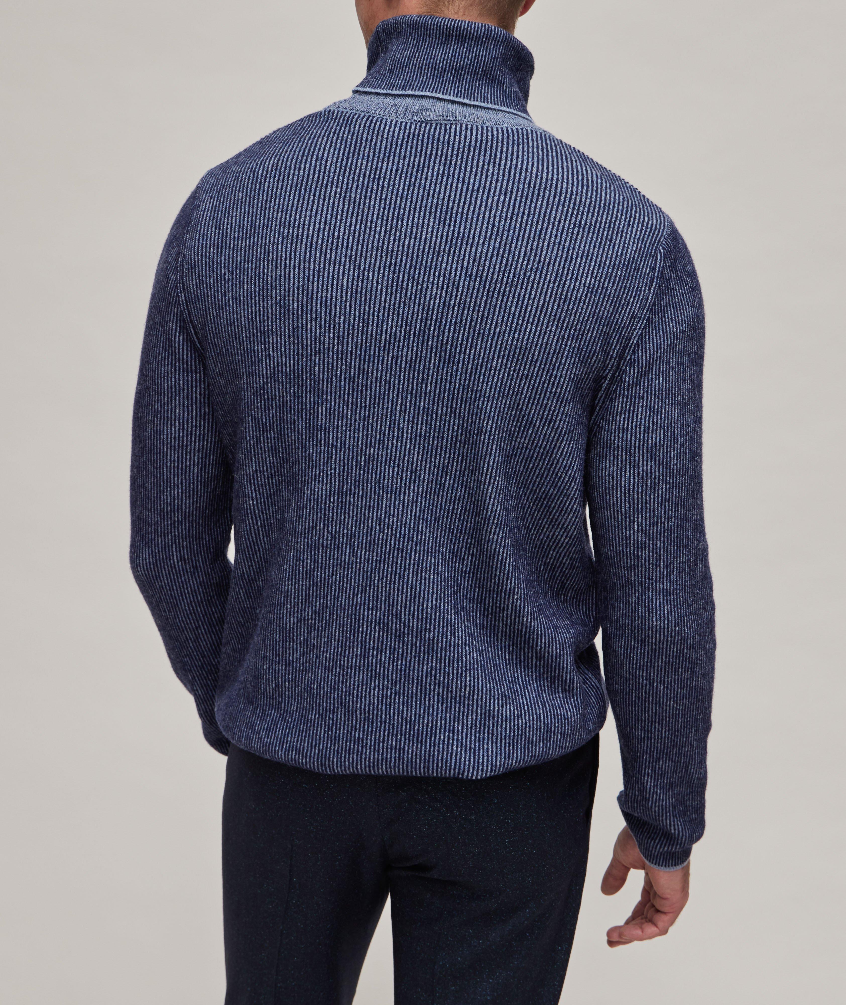 Striped Wool-Blend Turtleneck  image 2