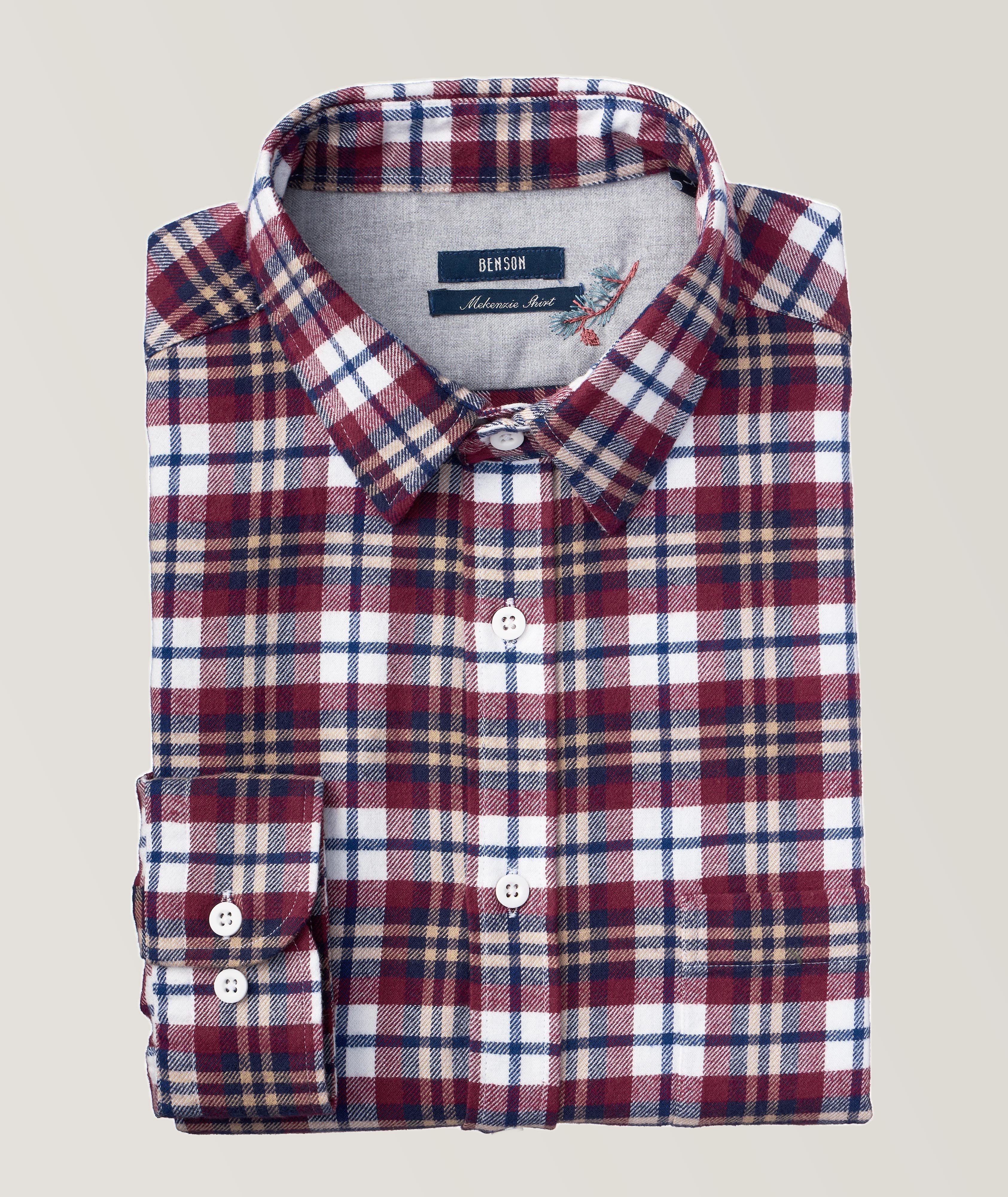 McKenzie Check Flannel Cotton Sport Shirt image 0