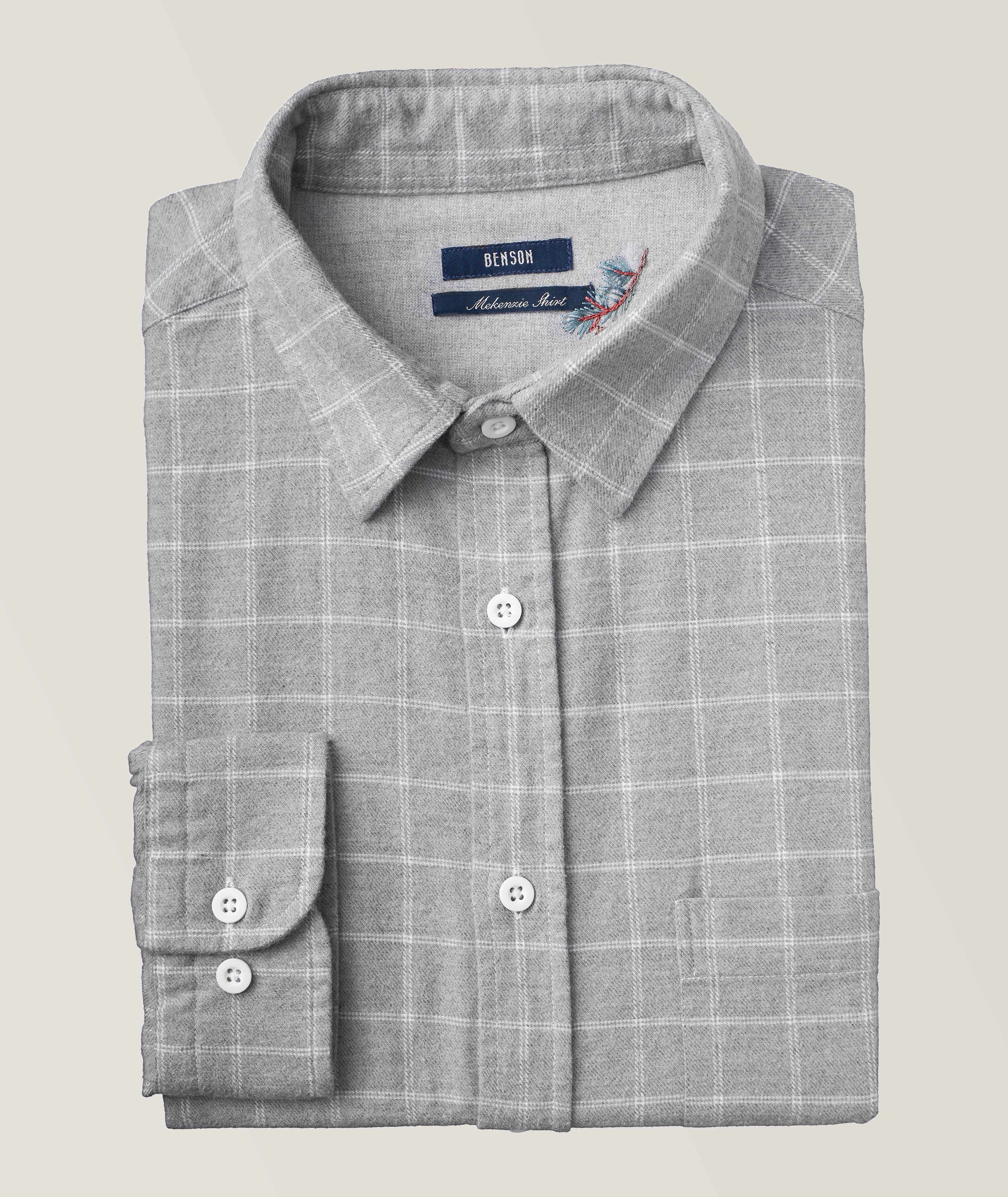 McKenzie Check Flannel Cotton Sport Shirt image 0
