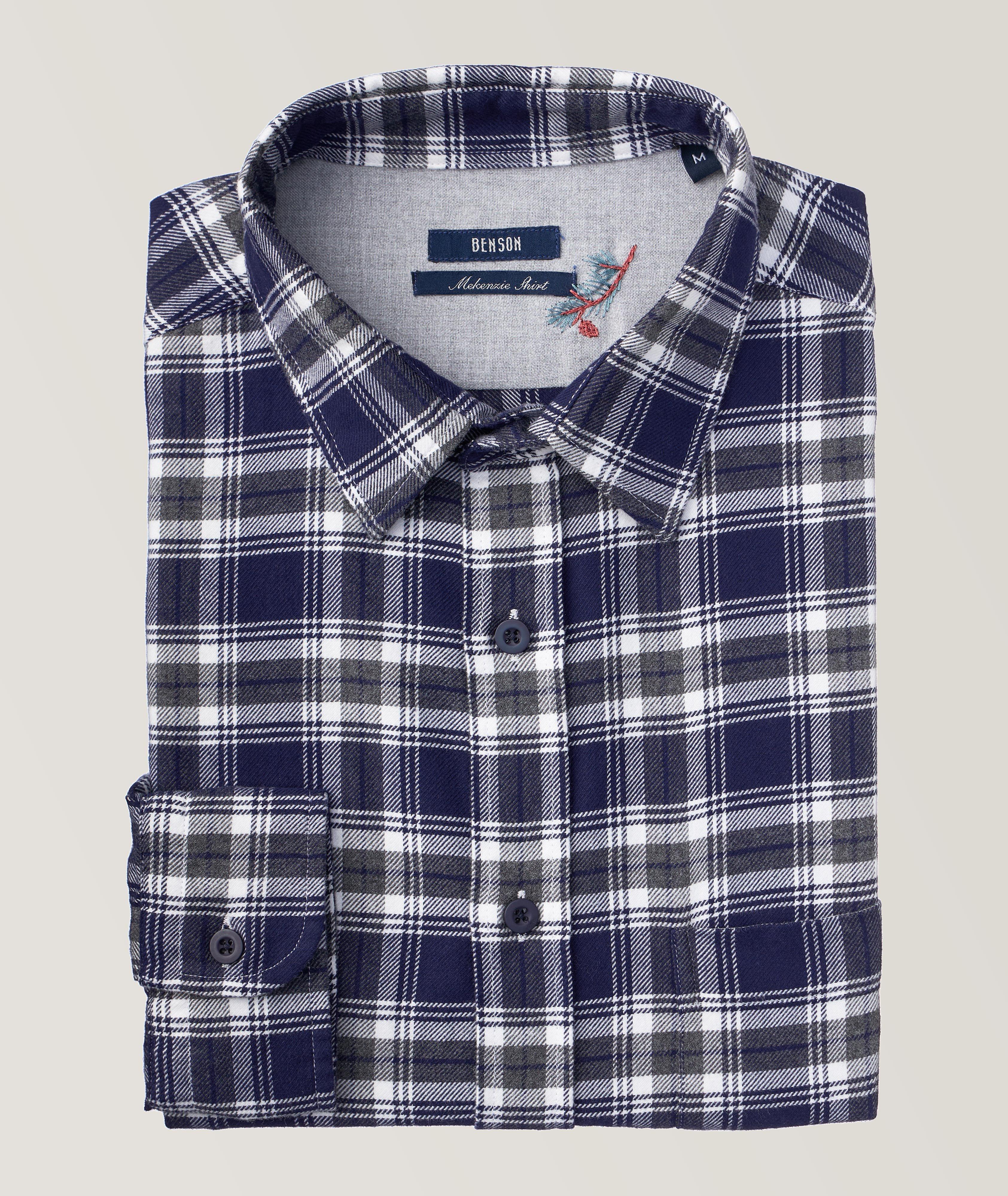 McKenzie Plaid Flannel Cotton Sport Shirt image 0