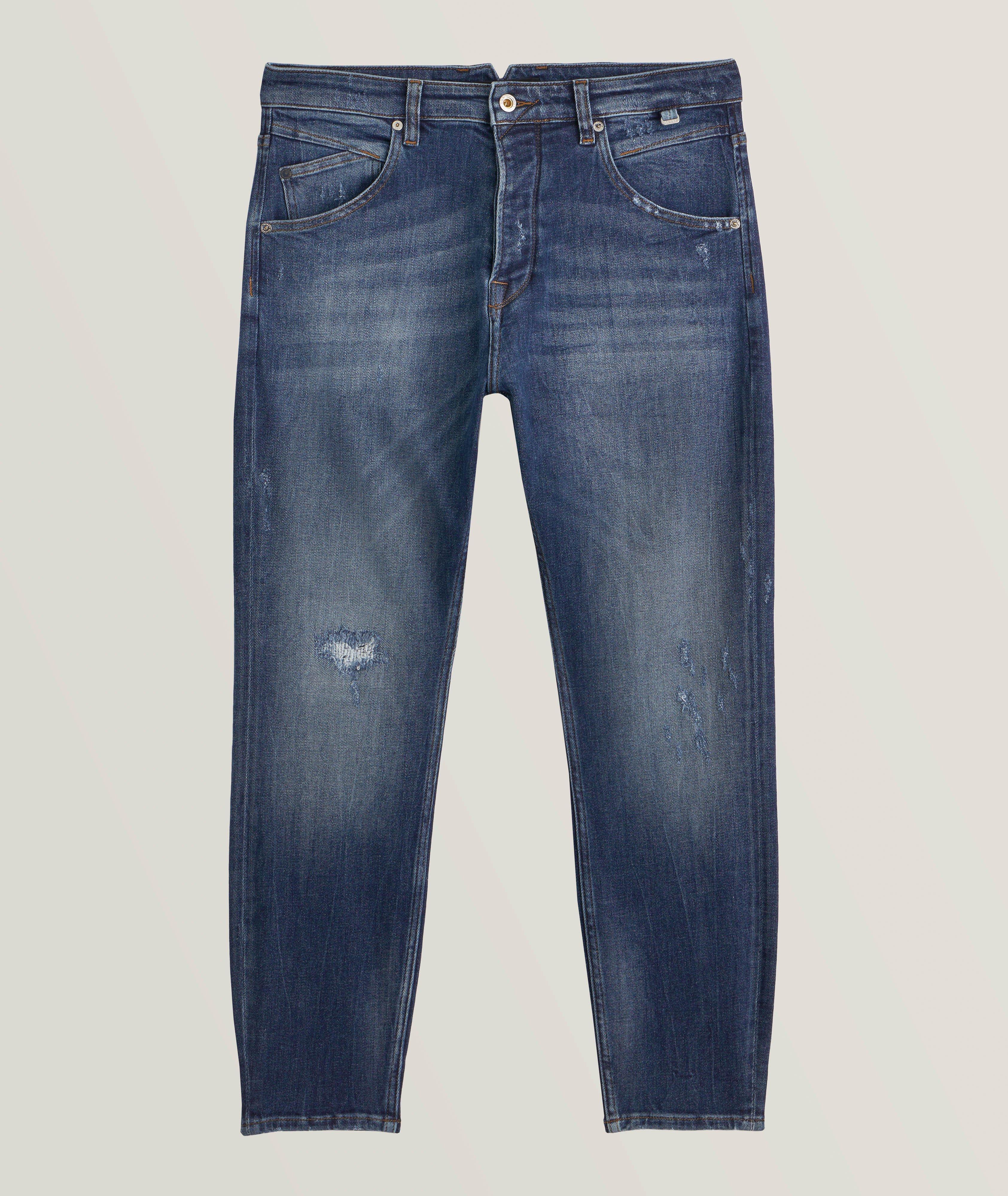 Alex Relaxed-Tapered Fit Distressed Jeans