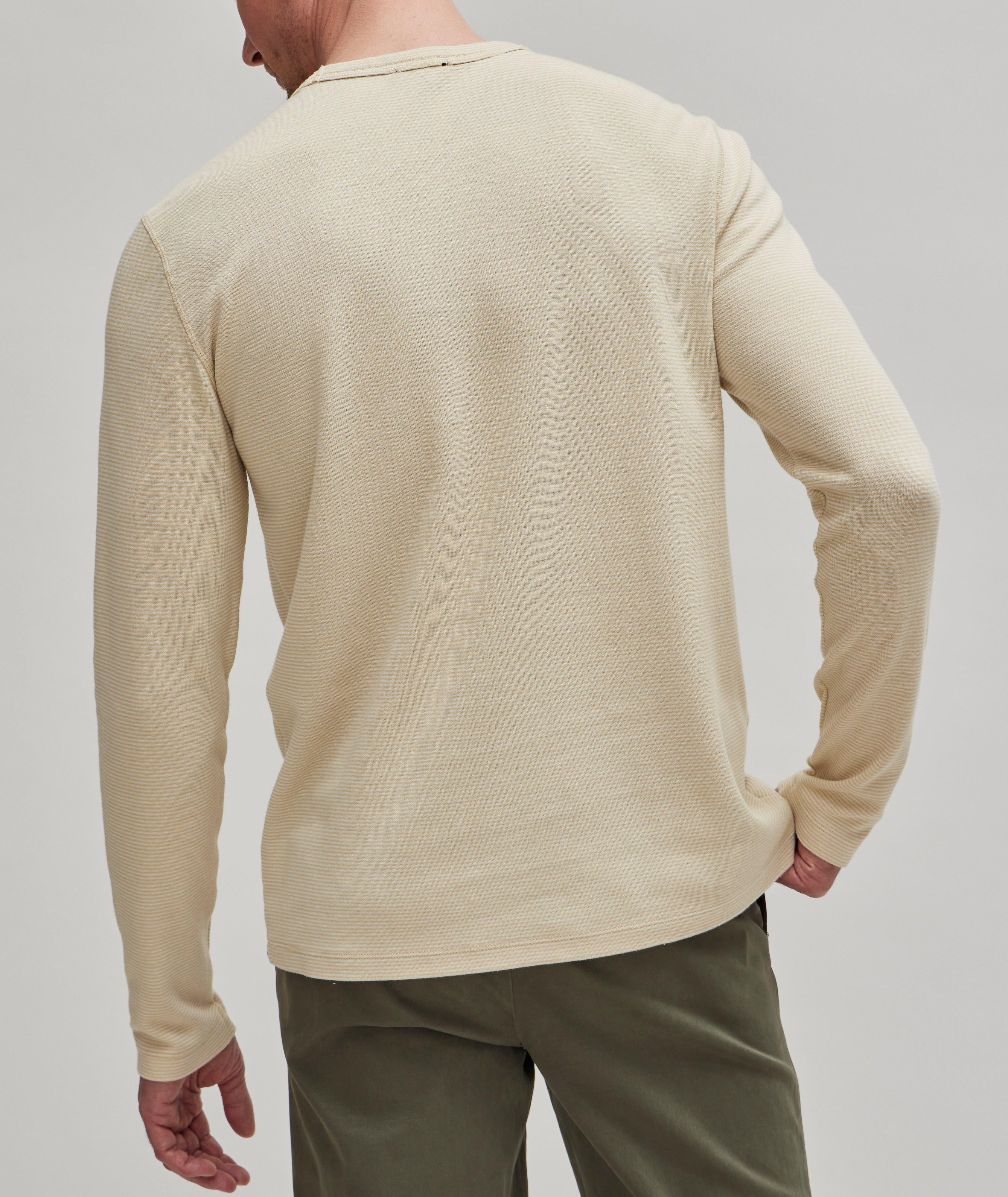 Pull Bradford en coton extensible à fines rayures image 2