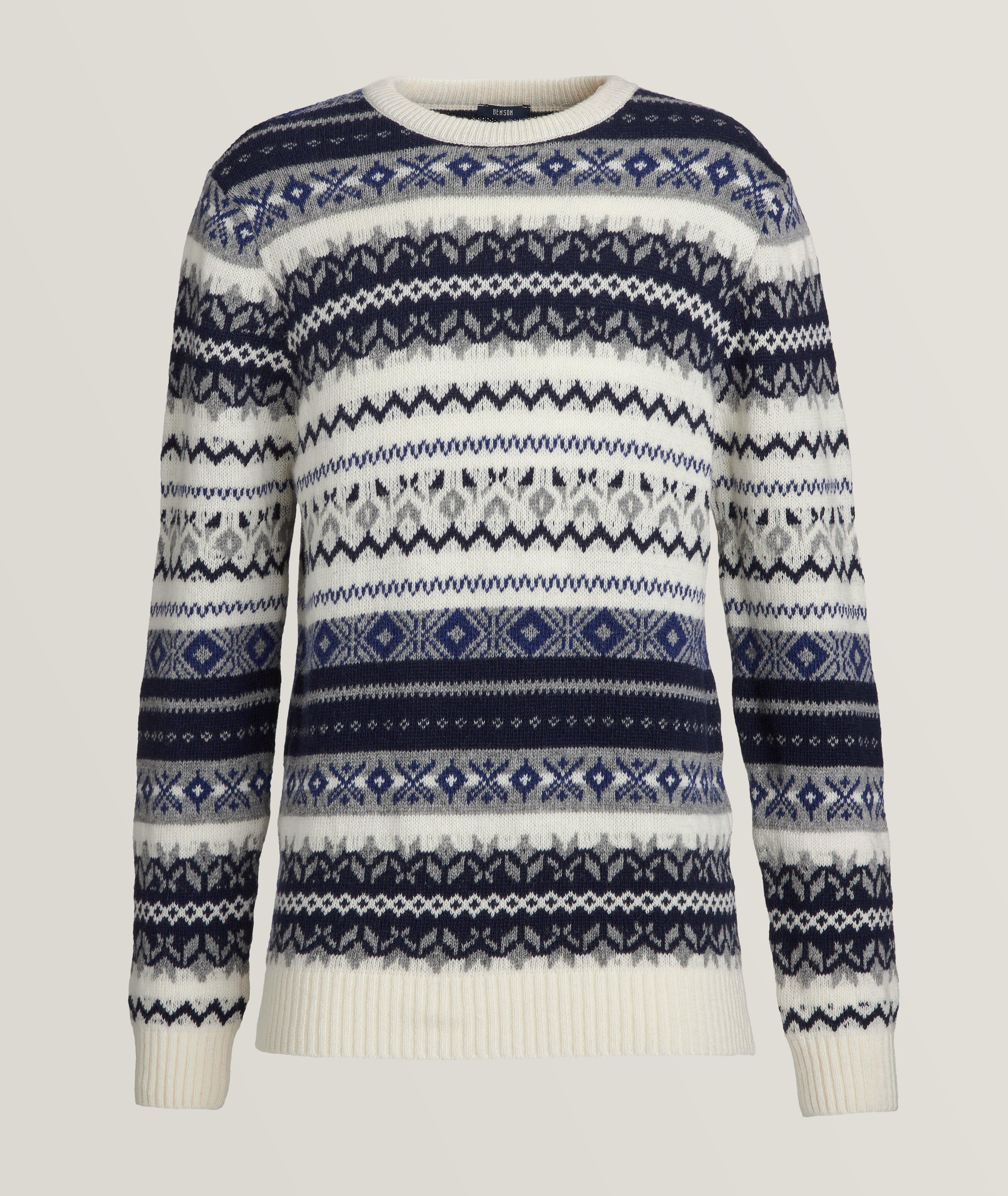 Chester Vintage Patterned Knit Sweater image 0