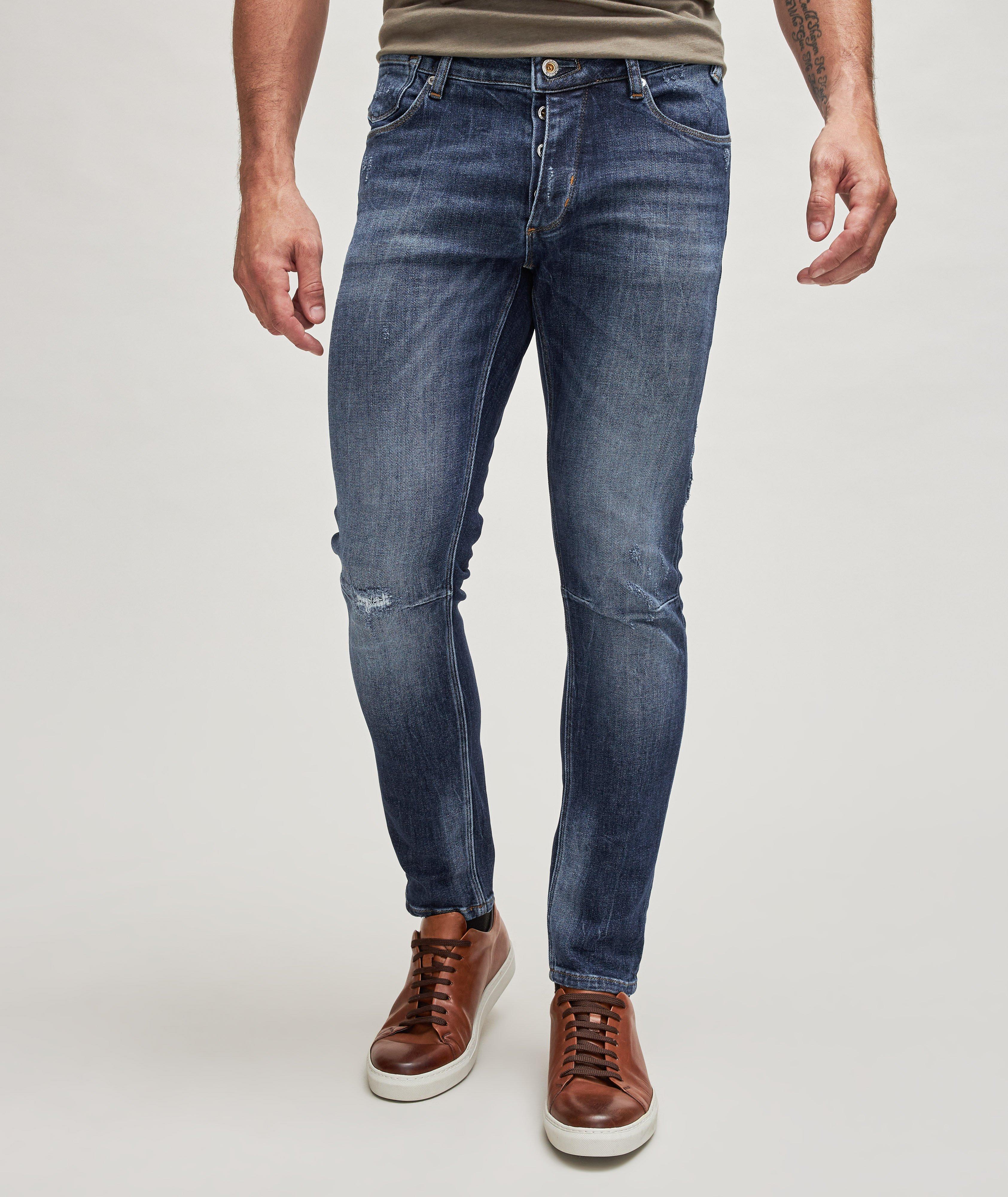 Rey Slim-Tapered Fit Distressed Jeans image 2