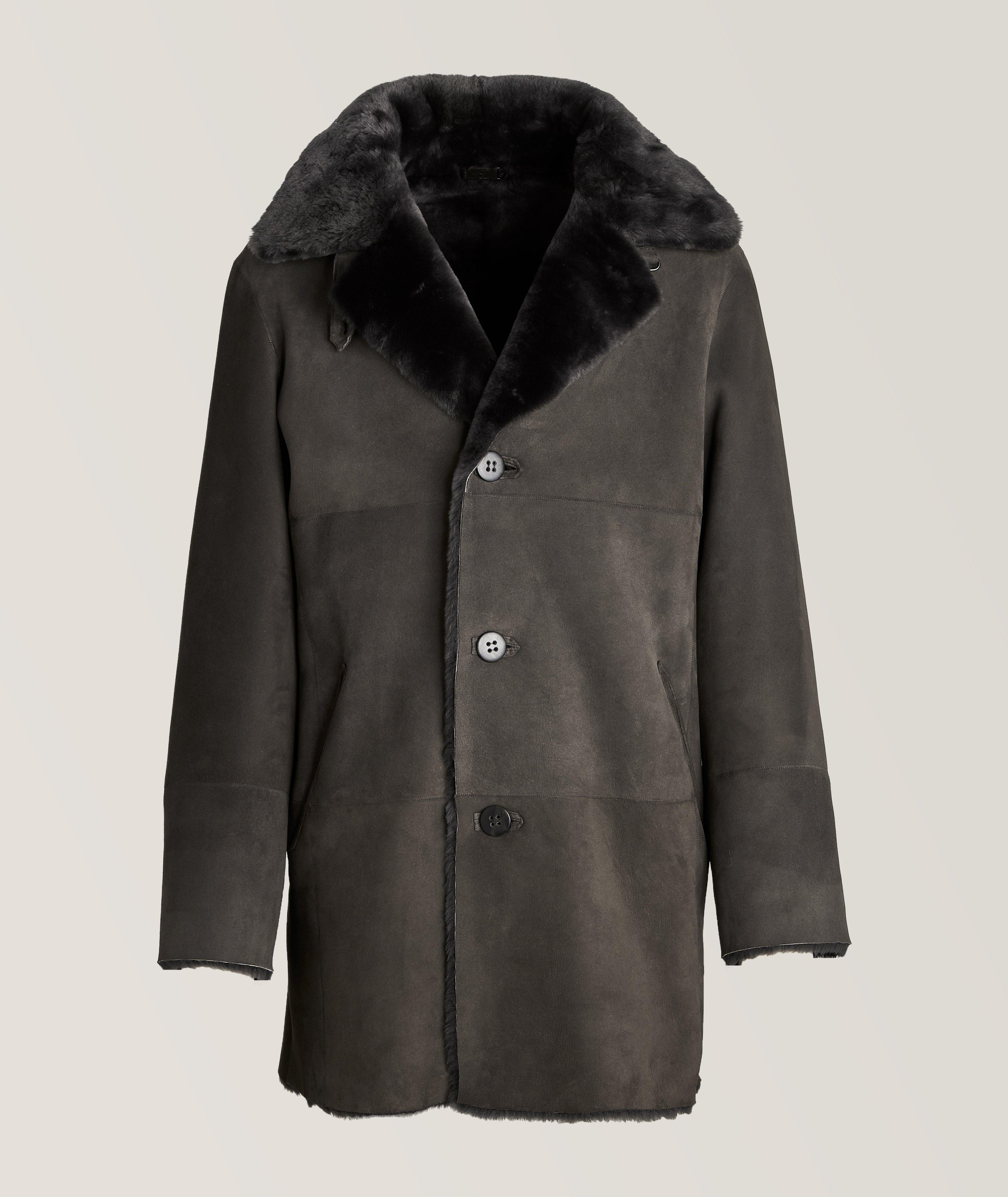 Edson Genuine Shearling Leather Coat