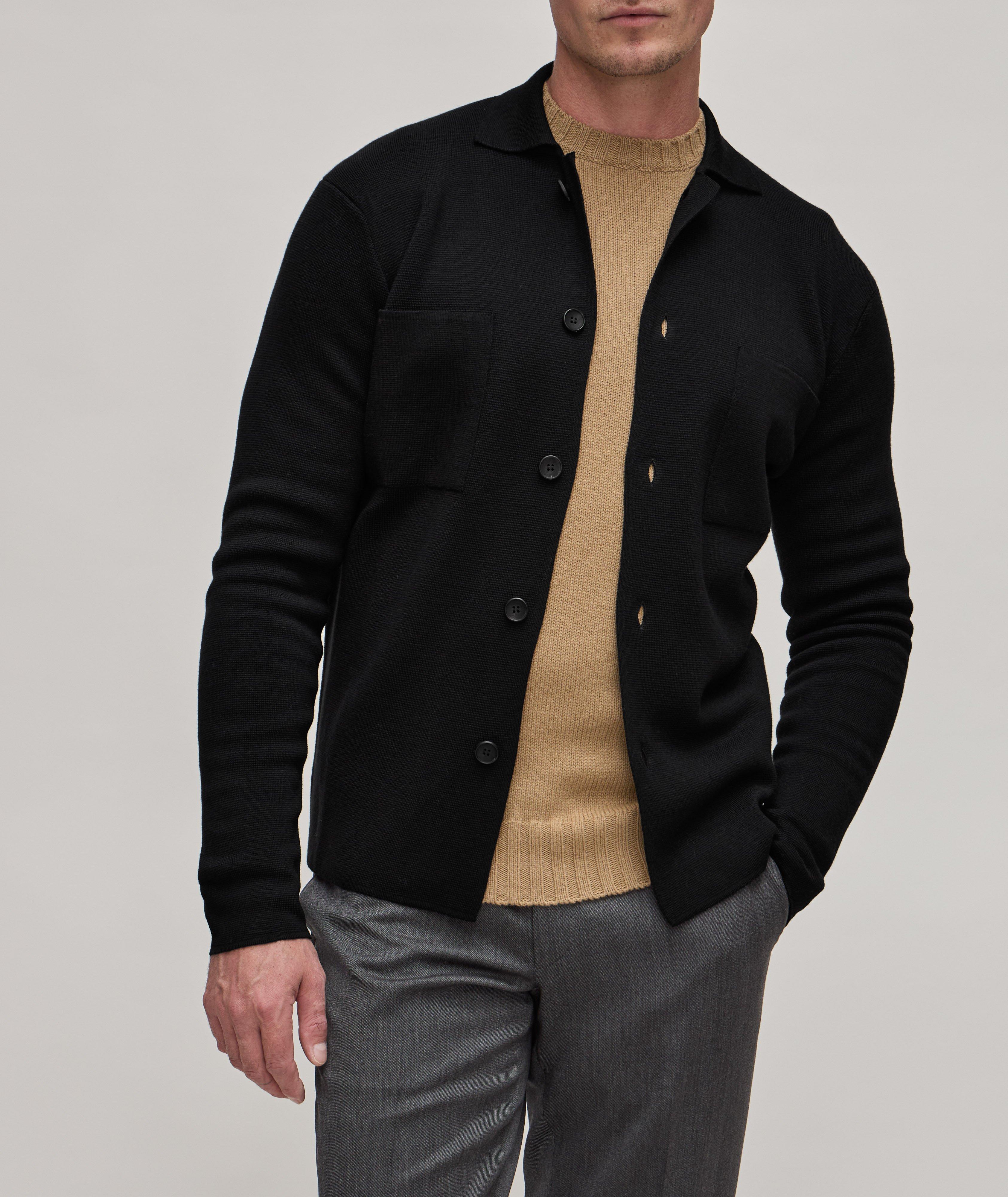 Extra-Fine Merino Wool Knitted Cardigan  image 1