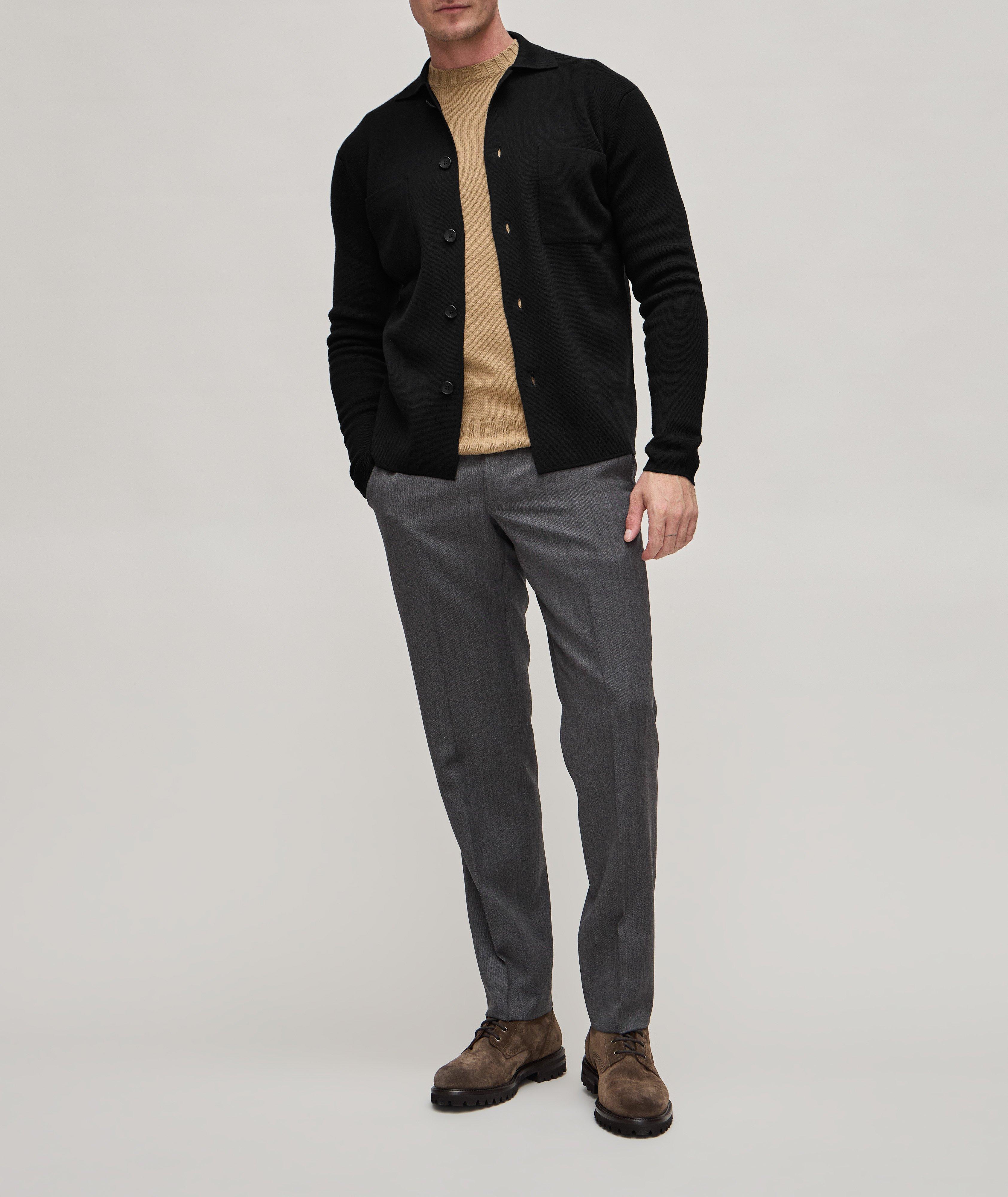 Extra-Fine Merino Wool Knitted Cardigan  image 3