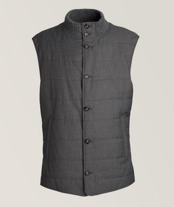 Brunello Cucinelli Quilted Technical Fabric Down Vest | Coats