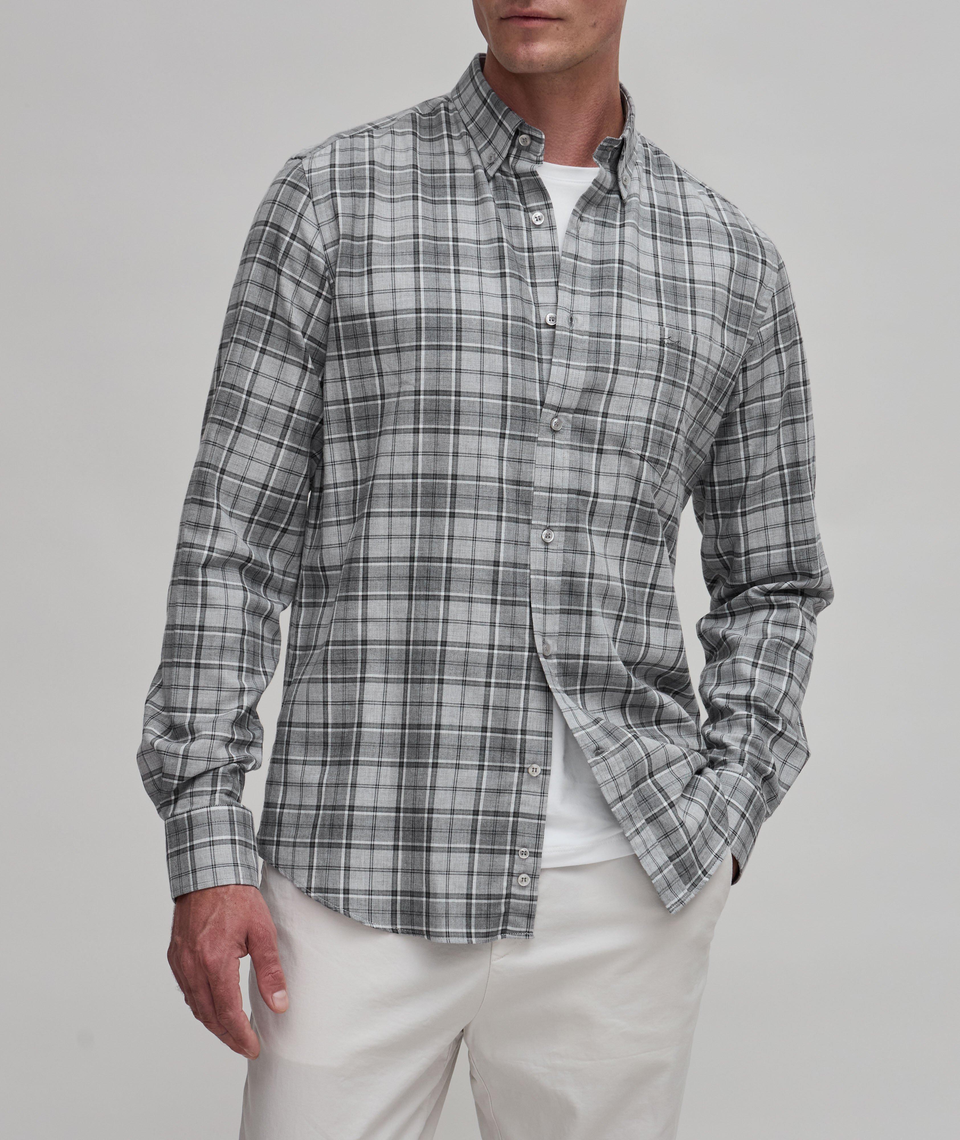 J-Fit Large Checkered Pattern Cotton Sport Shirt image 1