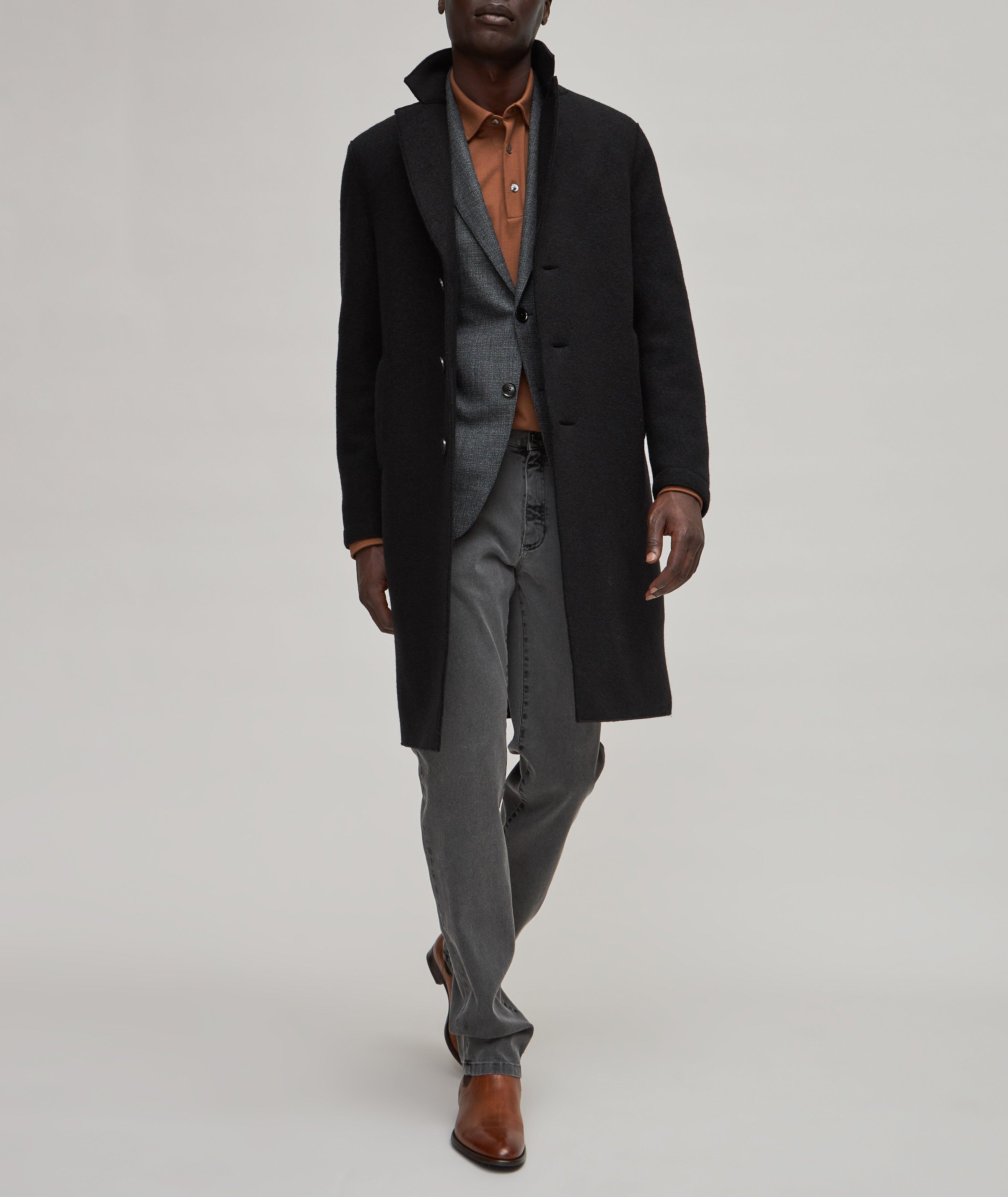 Boiled Wool Overcoat image 3
