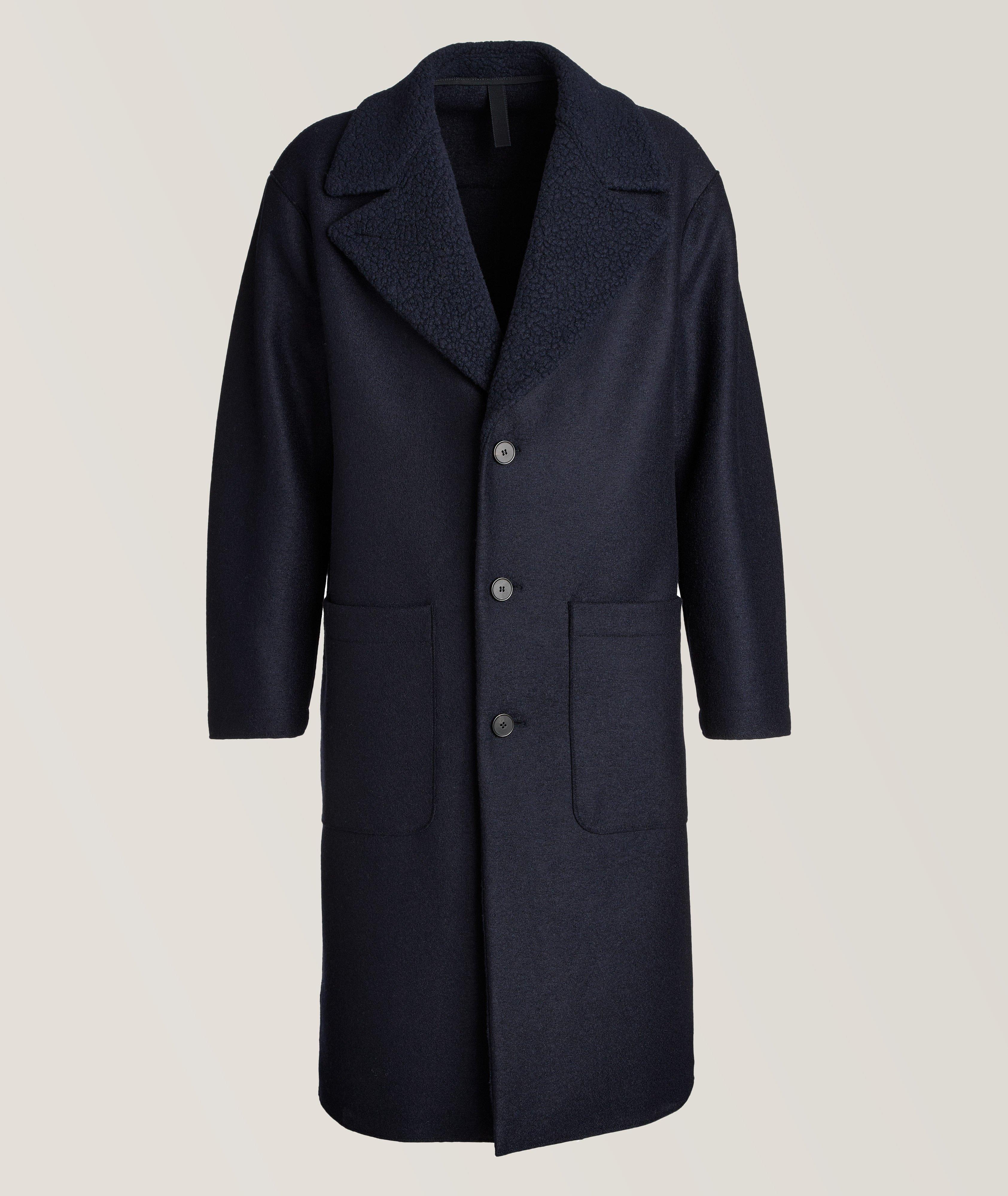 Harry Rosen black outlet wool overcoat