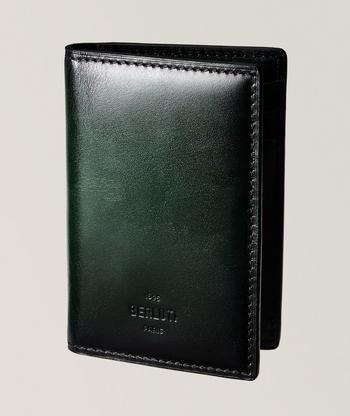 Berluti Jagua Scritto Leather Card Holder | Wallets | Harry Rosen