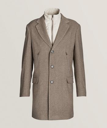 Hiso wool cashmere on sale relaxed a line coat