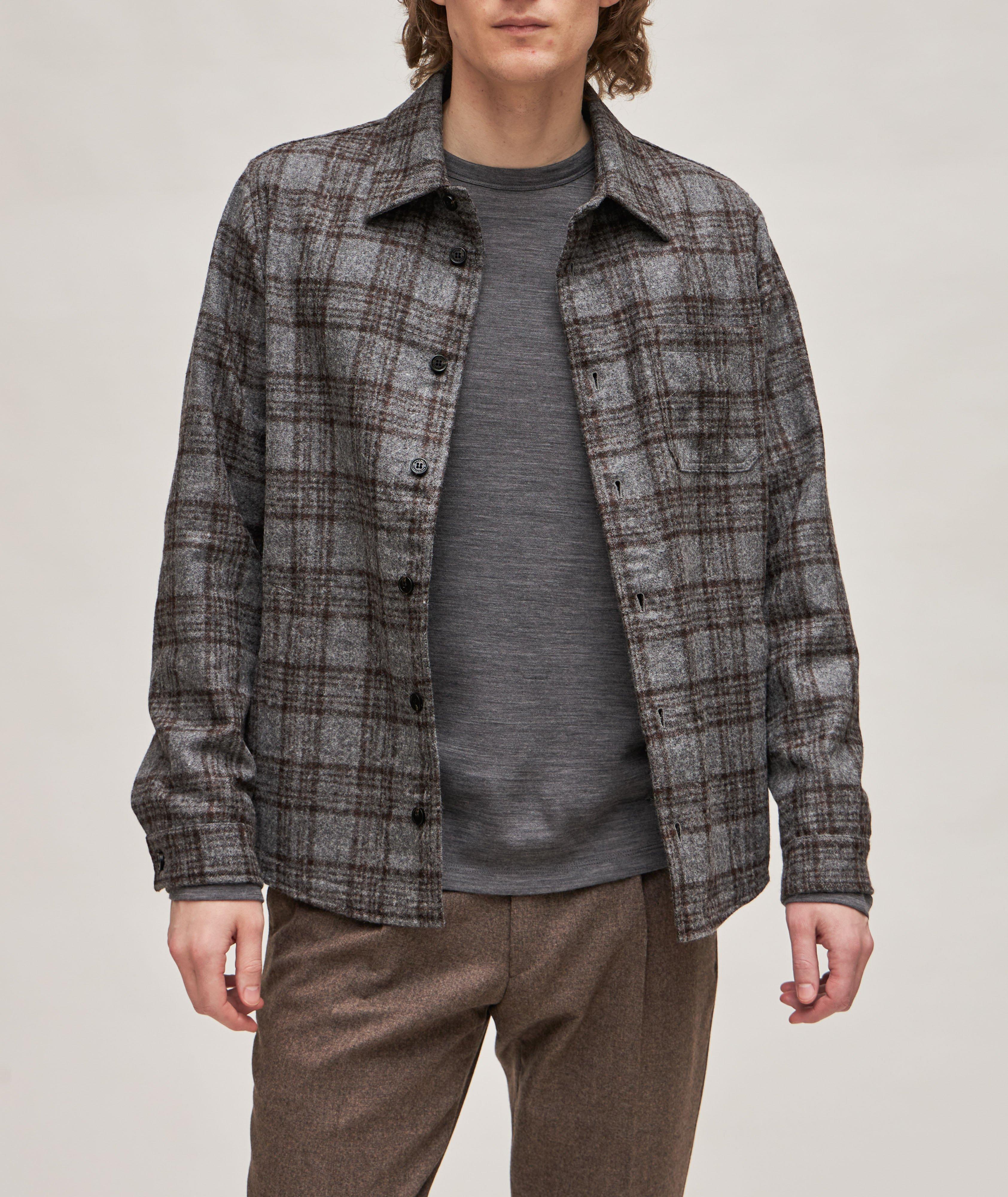 Brera Classic Baby Alpaca Wool-Cashmere Blend Swacket image 1