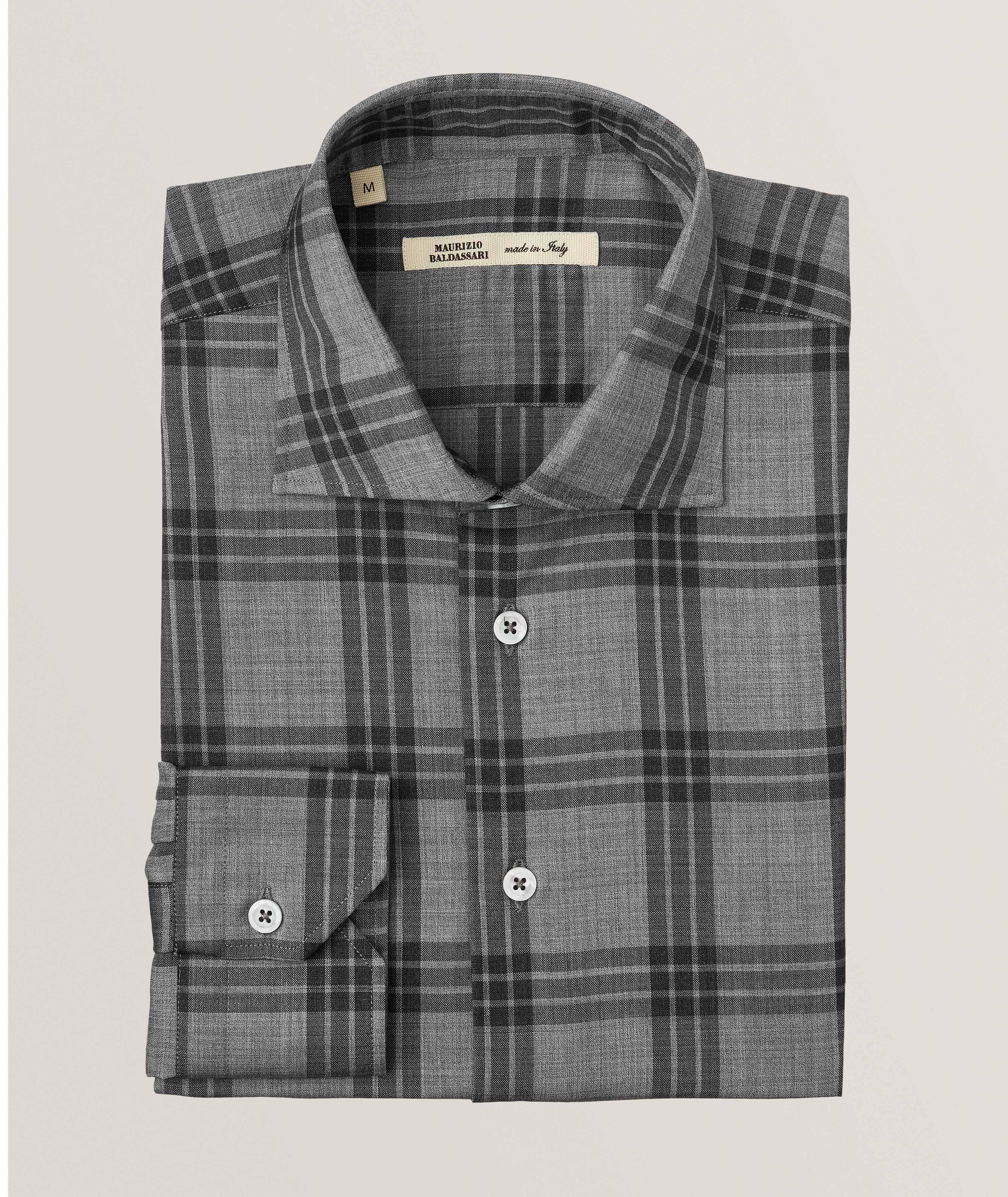 Brera Plaid Virgin Wool Sport Shirt image 0
