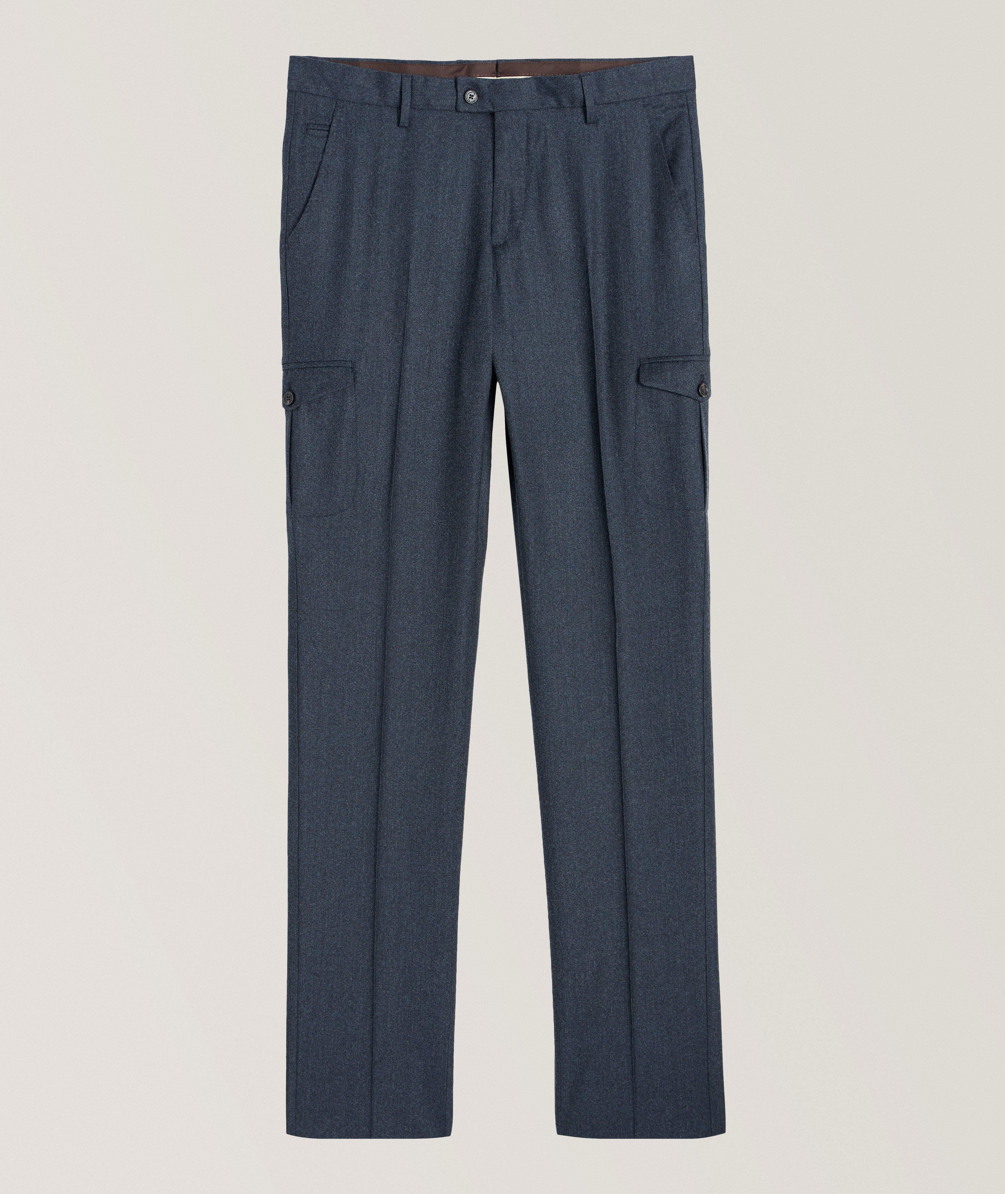 Pantalon cargo en laine vierge image 0