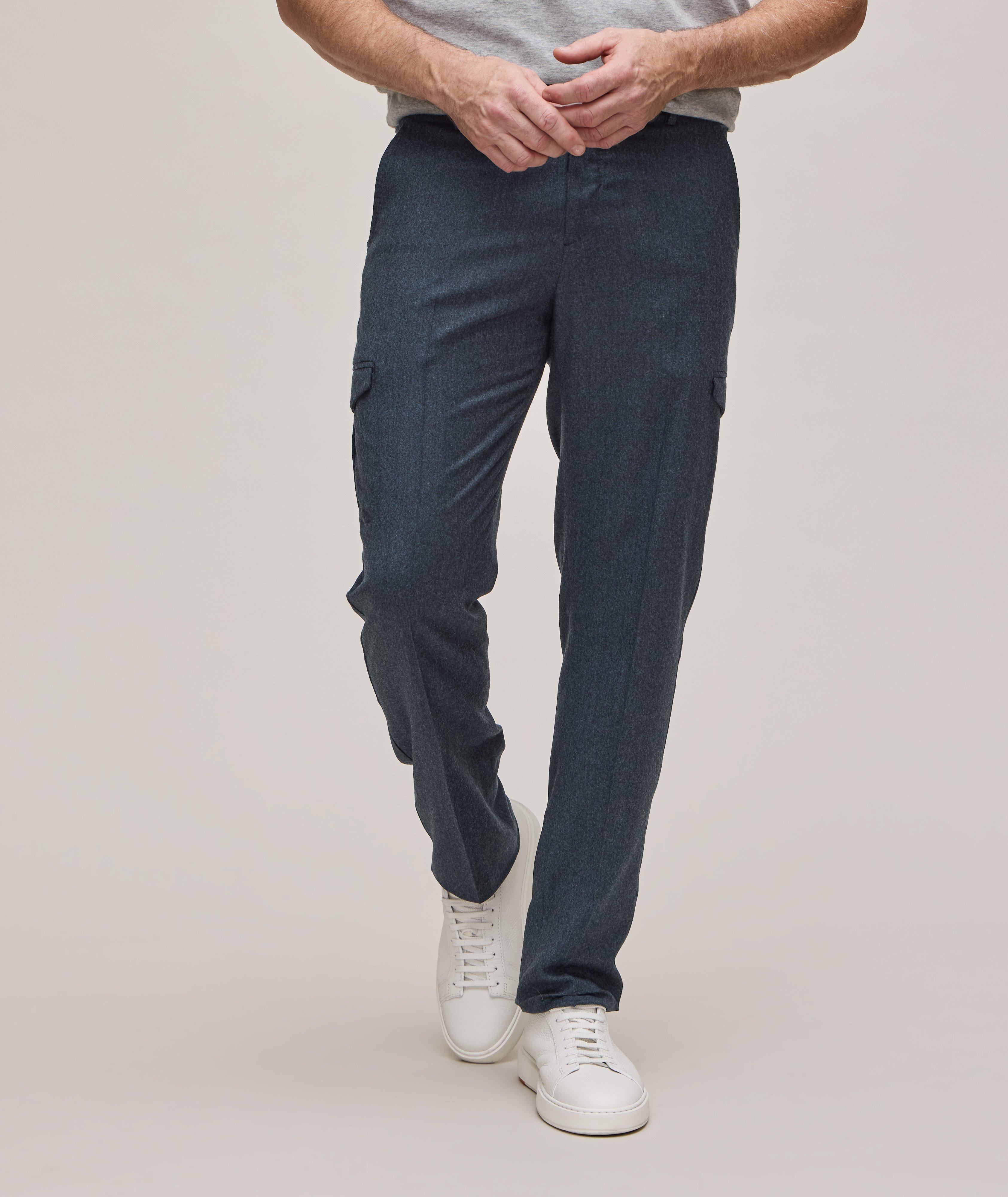 Pantalon cargo en laine vierge image 1
