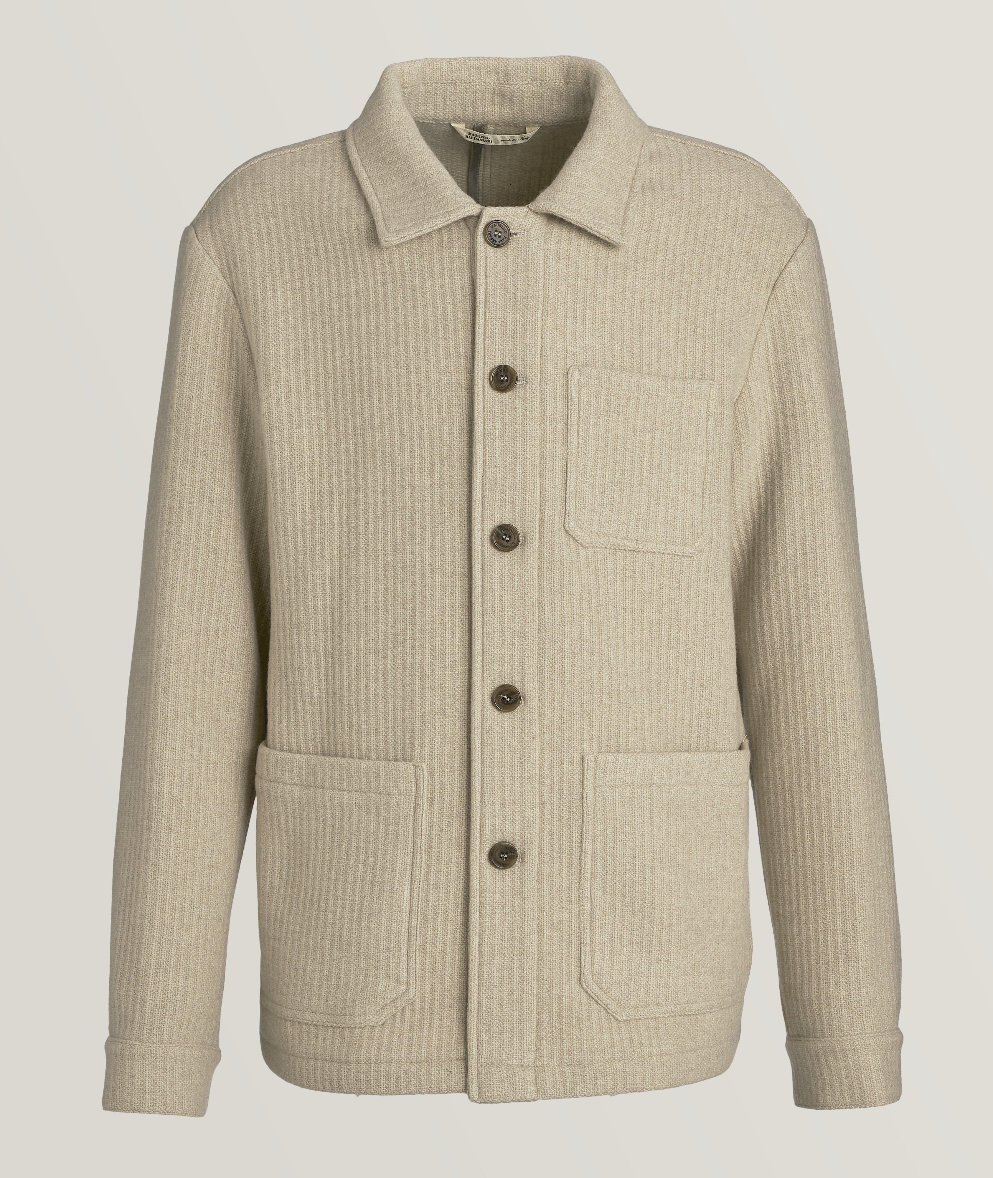 Ribbed Knit Overshirt image 0