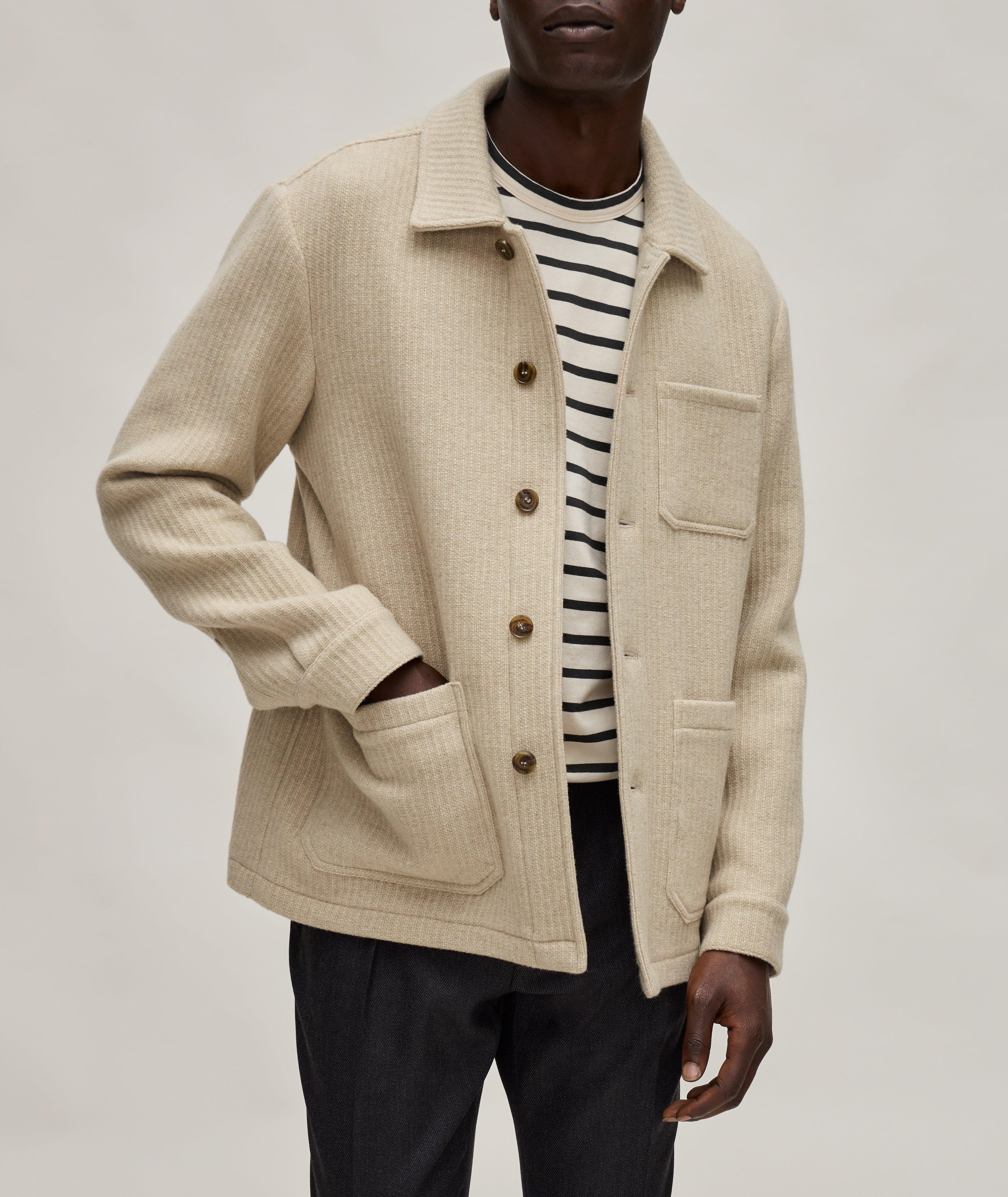 Ribbed Knit Overshirt image 1