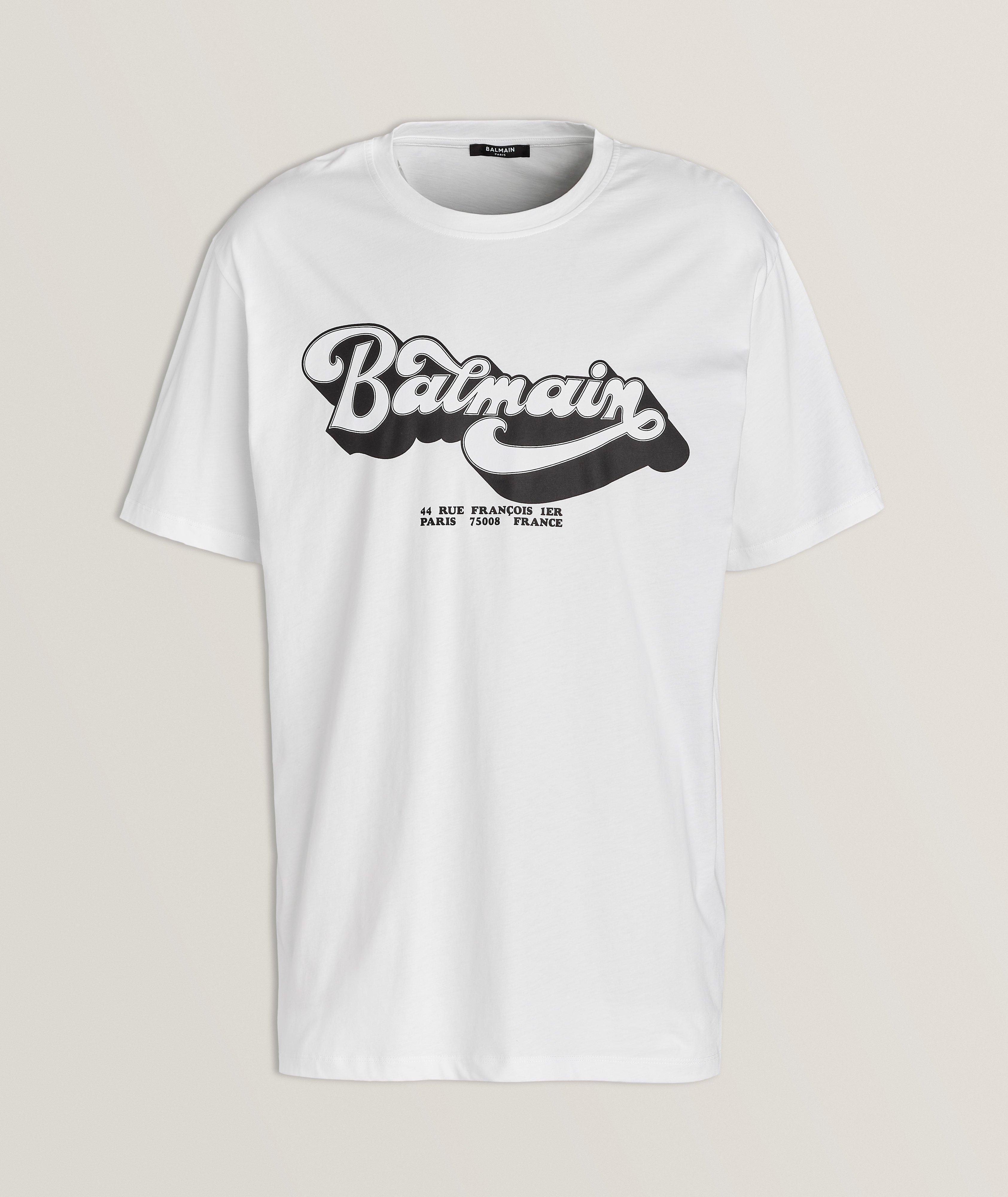 Retro Logo Print Cotton T-Shirt image 0
