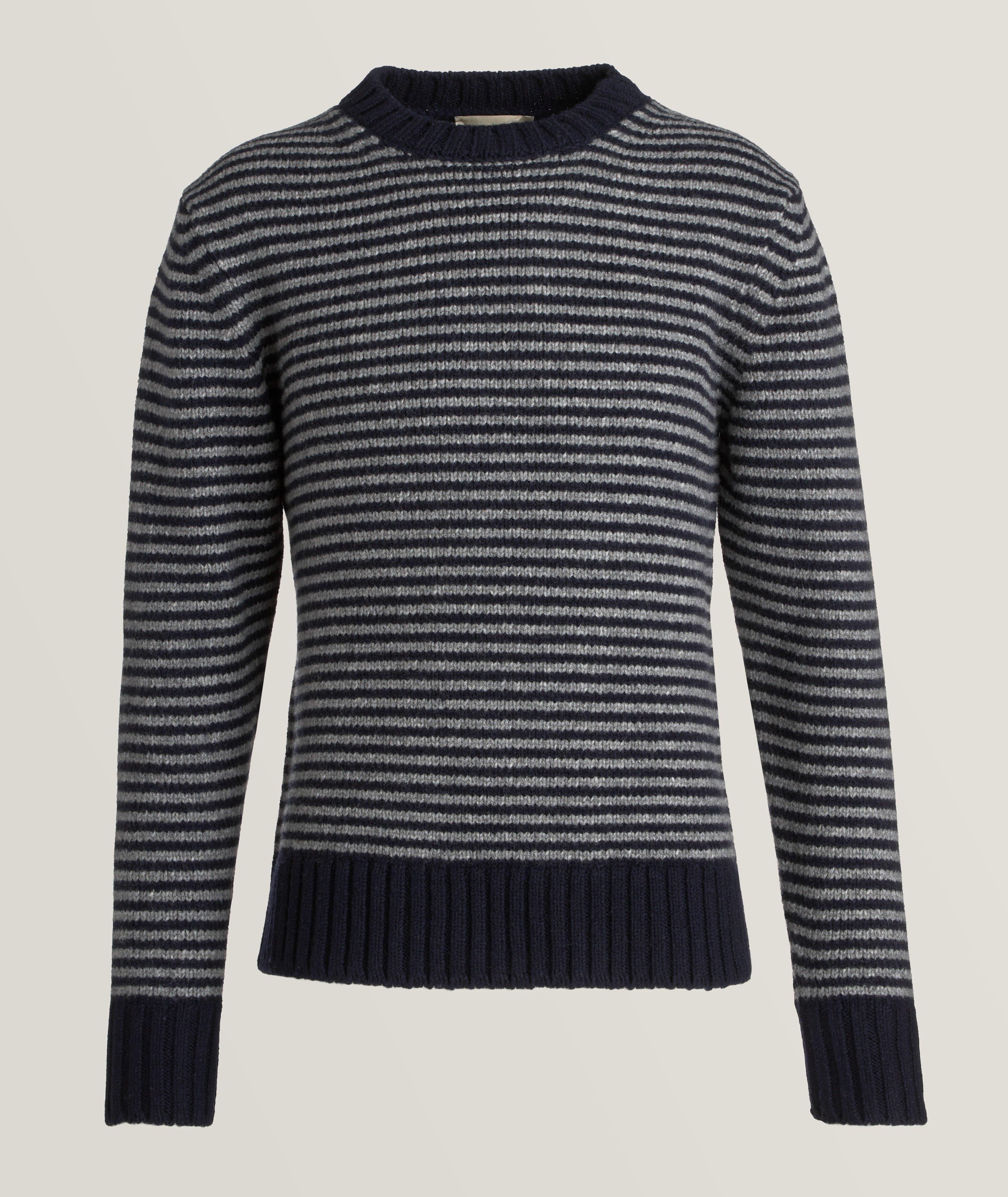Marco Striped Alpaca Wool & Cotton-Blend Sweater