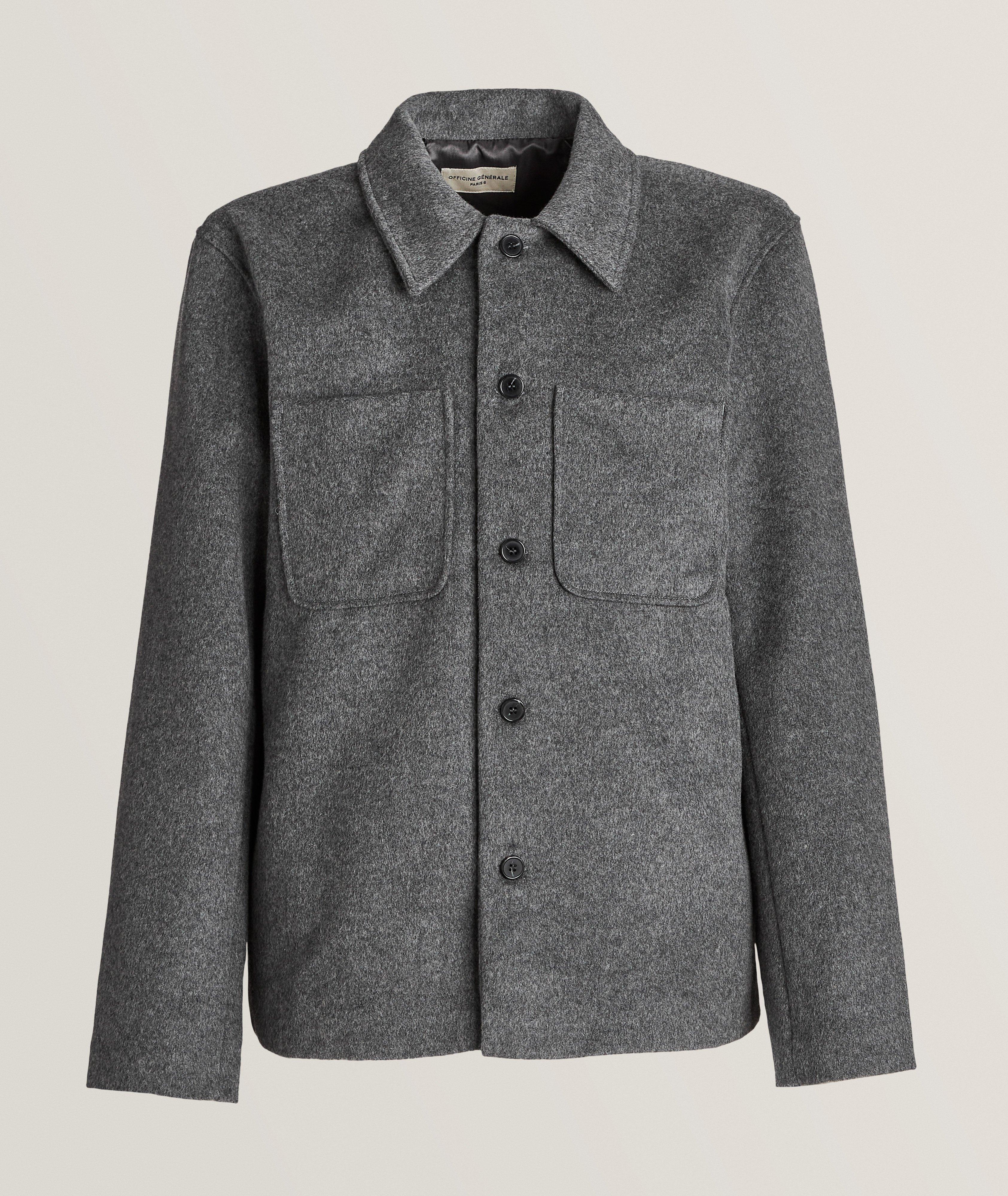 Harrison Virgin Wool-Cashmere Felt Overshirt image 0