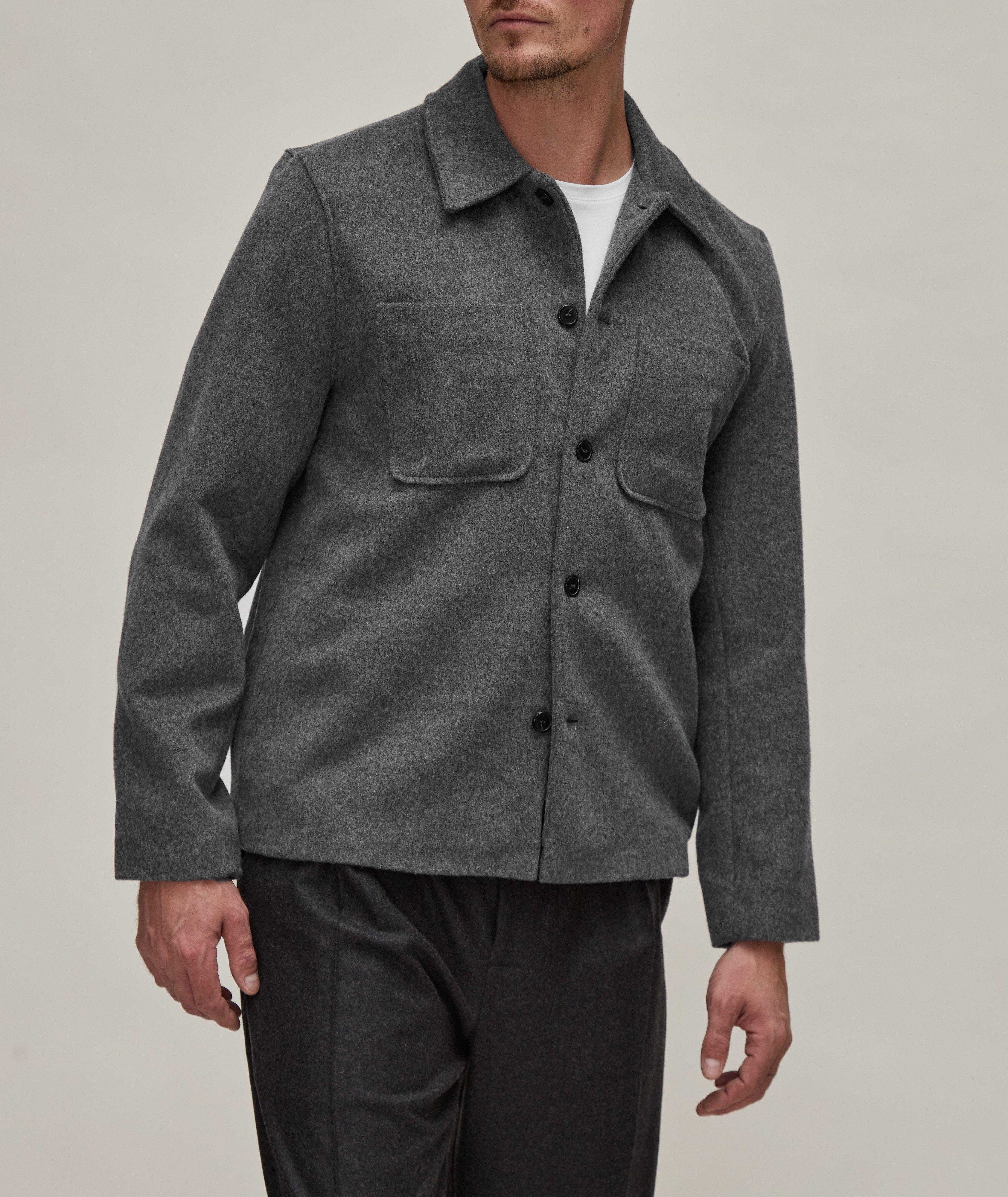 Harrison Virgin Wool-Cashmere Felt Overshirt image 1