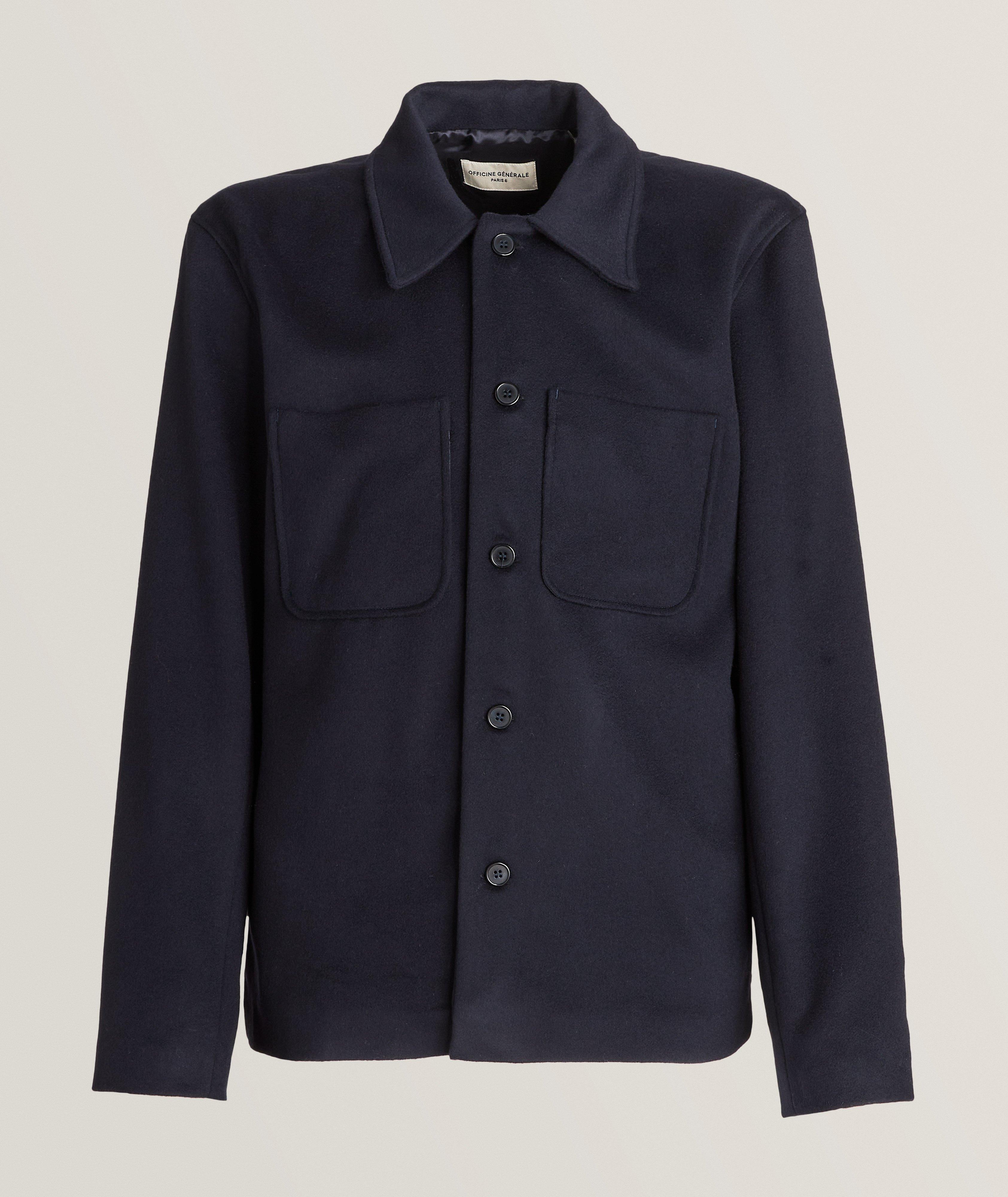 Harrison Virgin Wool-Cashmere Felt Overshirt image 0
